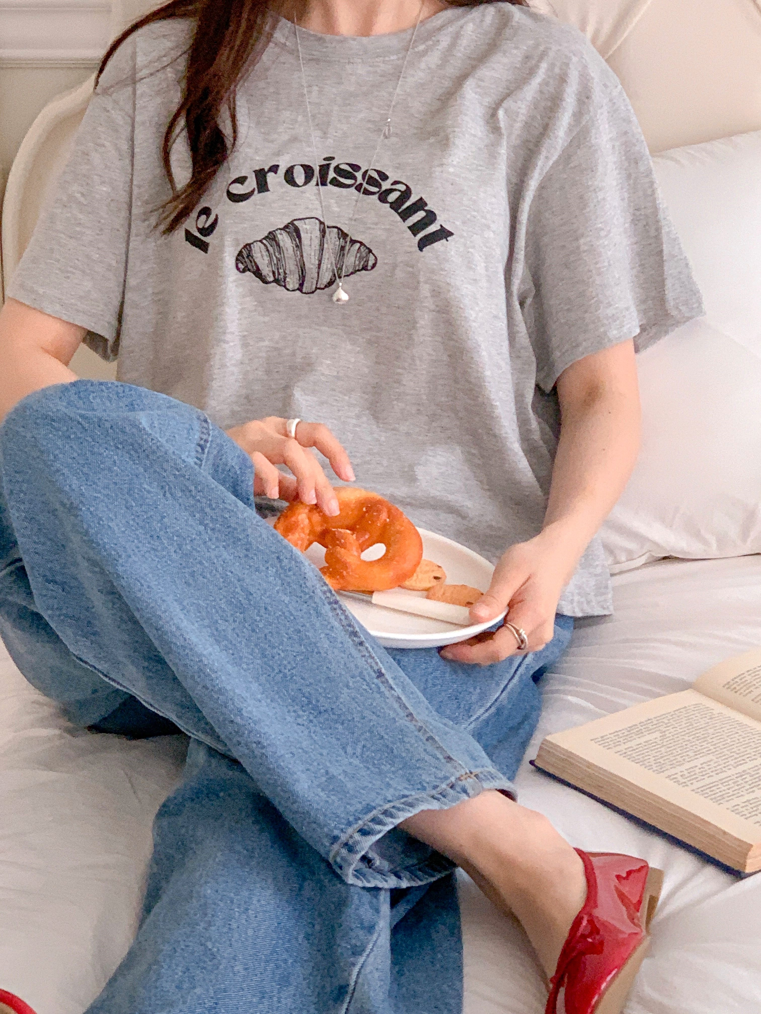 ラウンドネック半袖プリントTシャツ | 詳細画像10