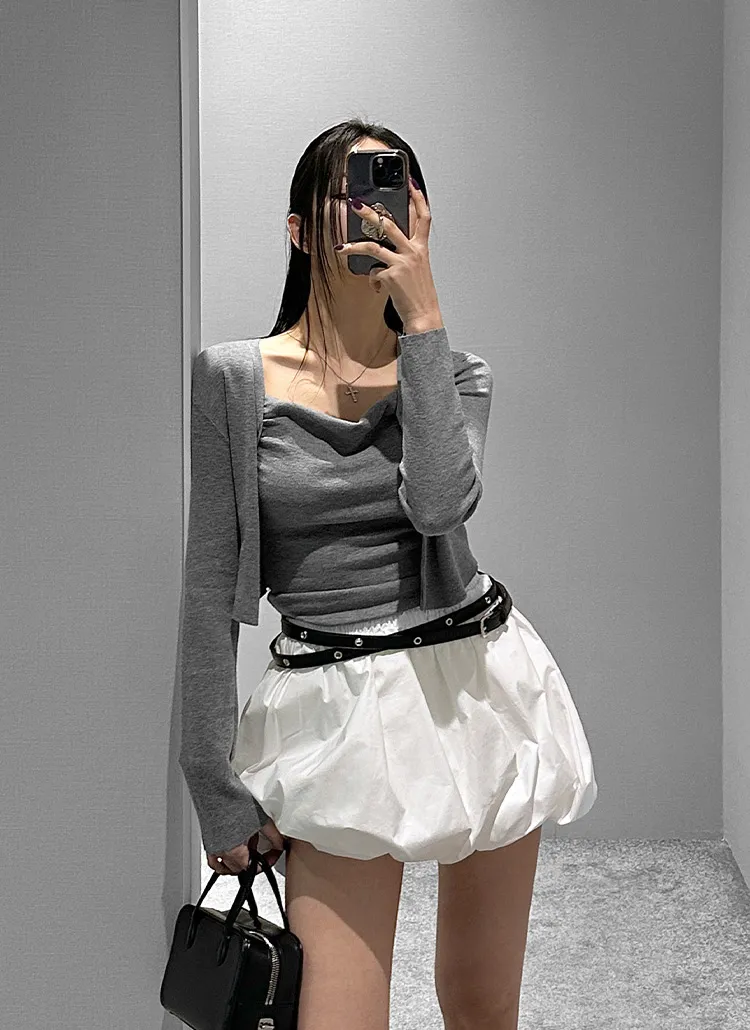 ウエストゴムバルーンショートスカートパンツ | vivnluv | 詳細画像1