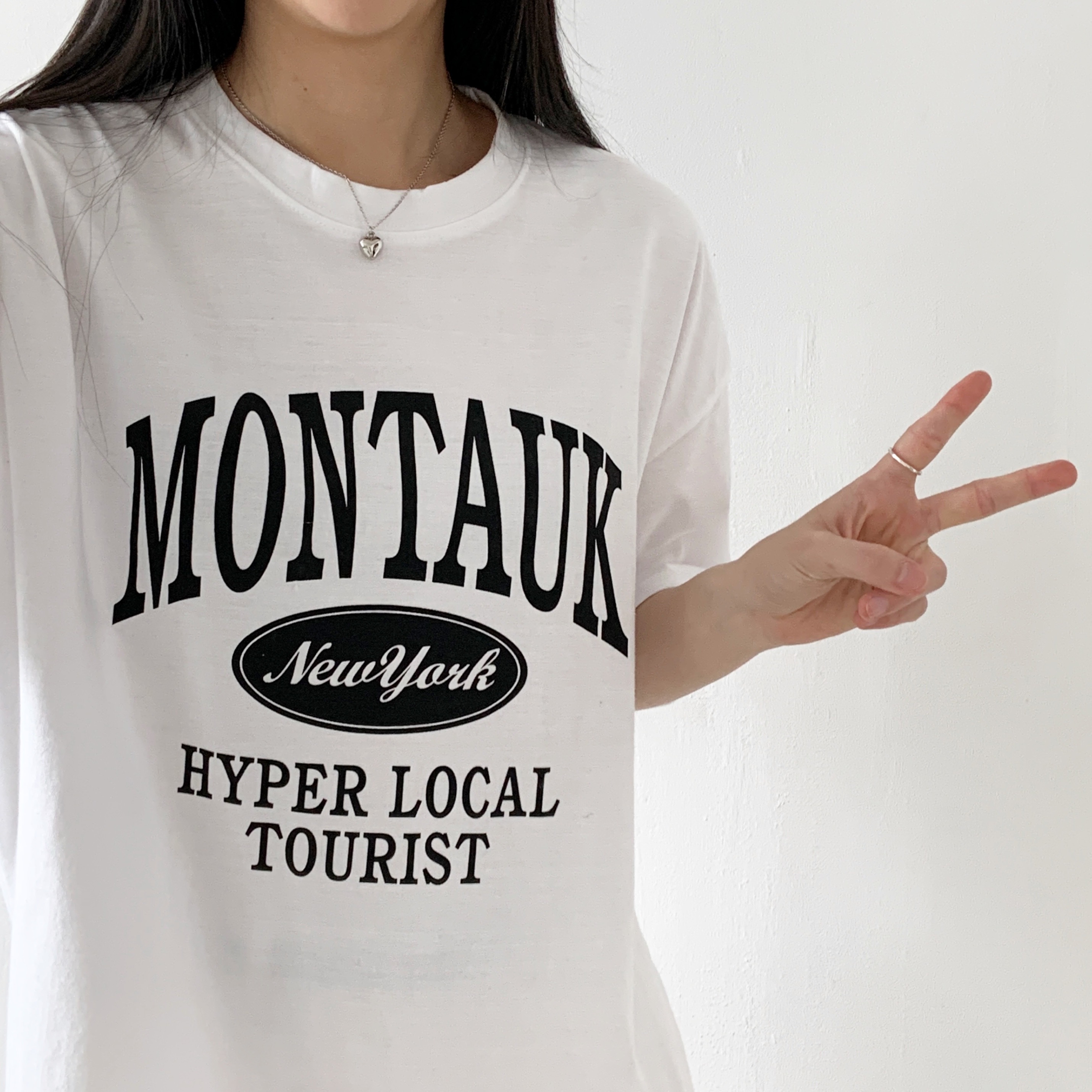 ラウンドネック半袖ロゴTシャツ | 詳細画像4