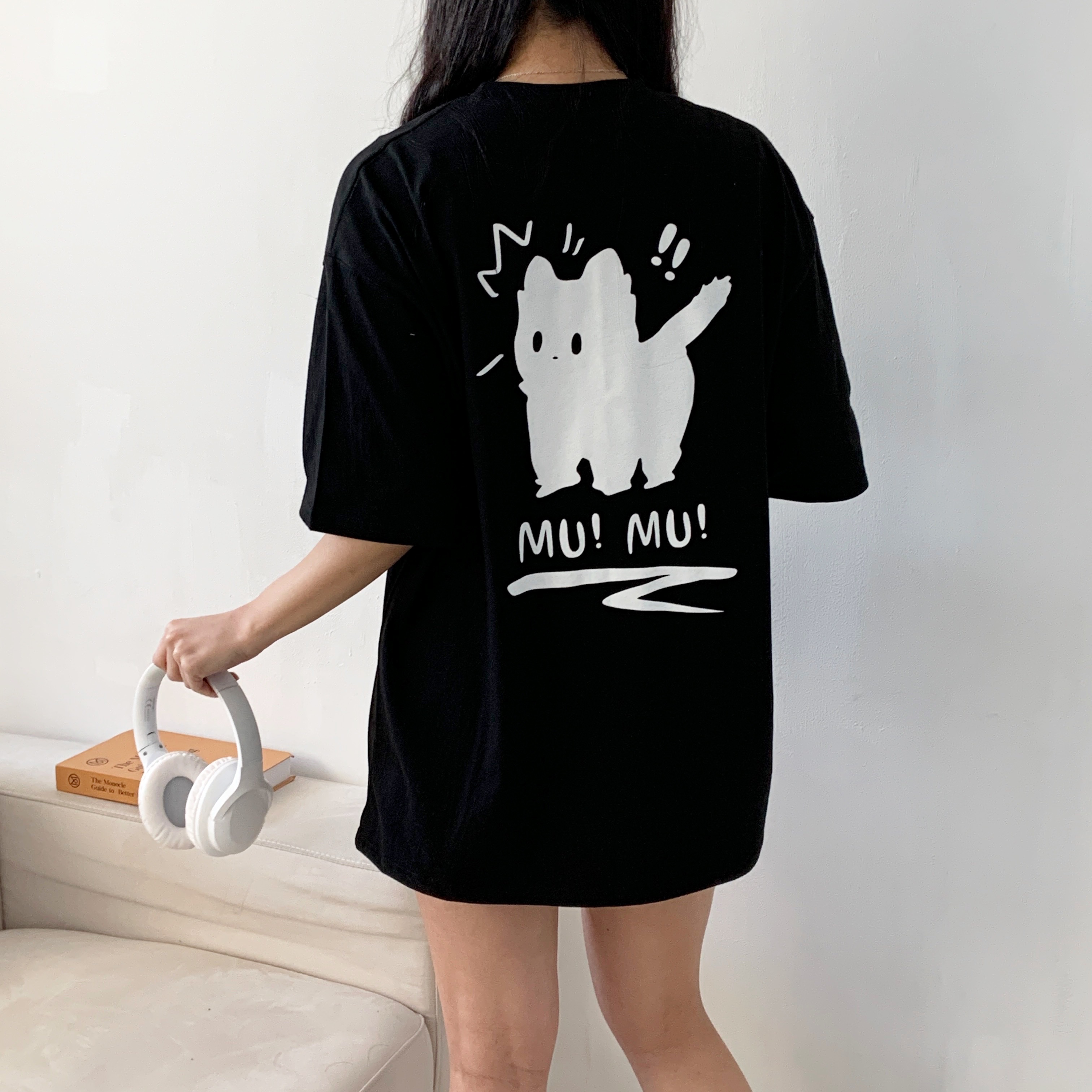 ラウンドネックボクシー半袖プリントTシャツ | 詳細画像4