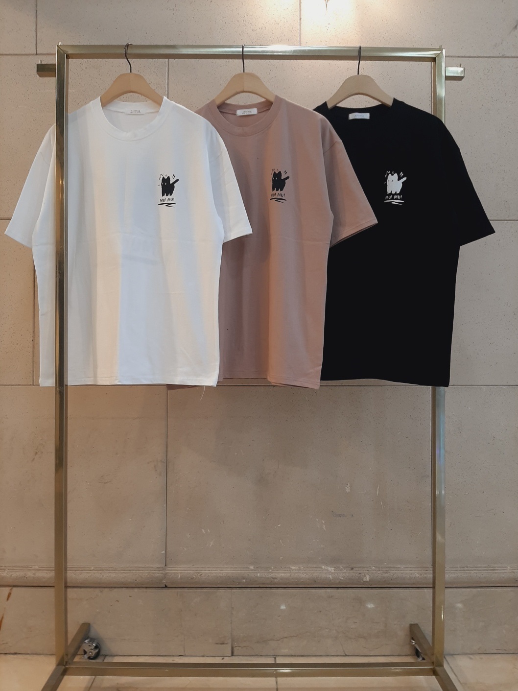 ラウンドネックボクシー半袖プリントTシャツ | 詳細画像13