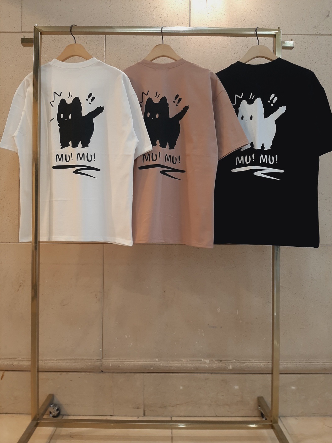 ラウンドネックボクシー半袖プリントTシャツ | 詳細画像12