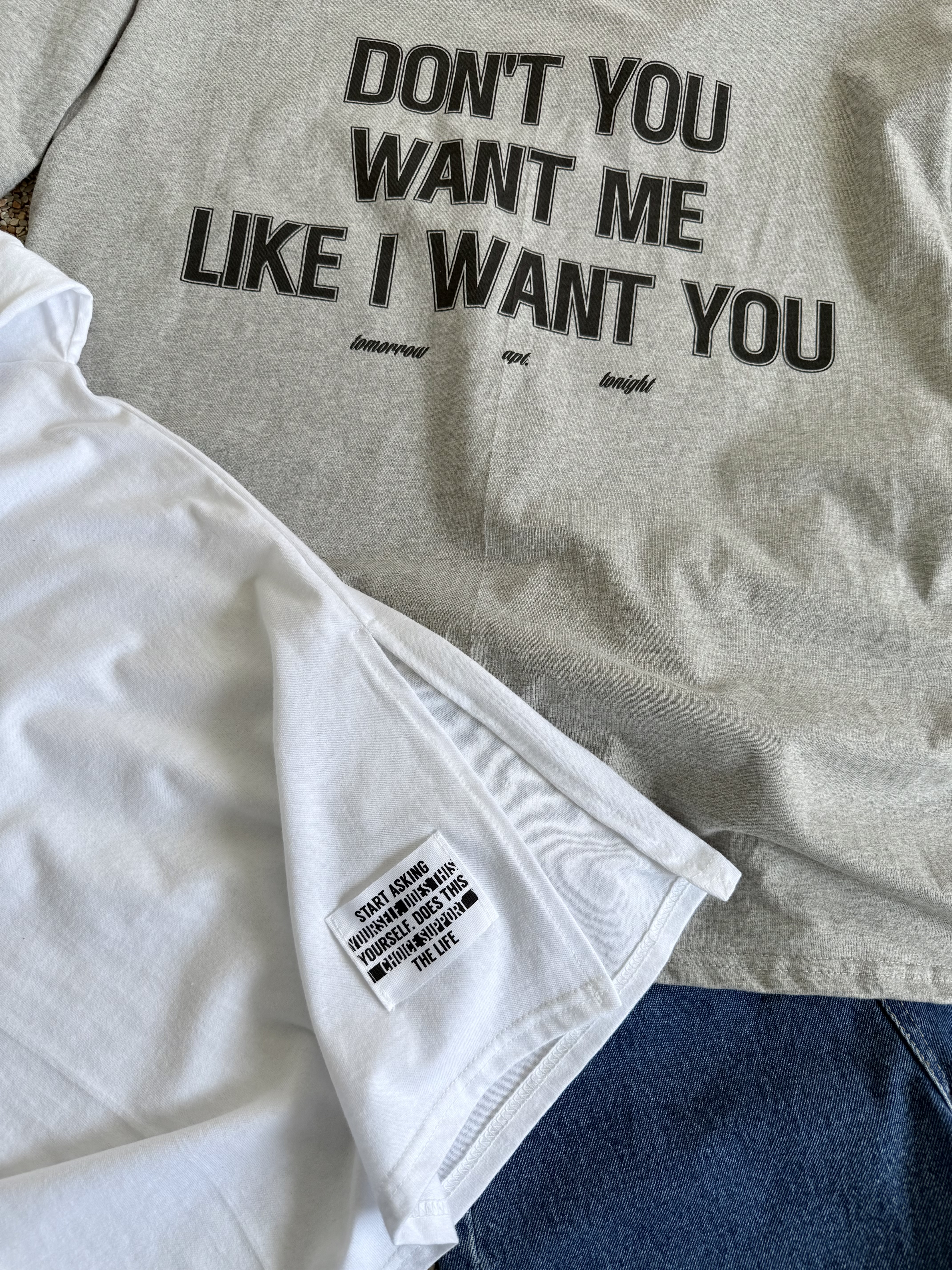 VネックスリットIラインルーズ半袖Tシャツ | 詳細画像12