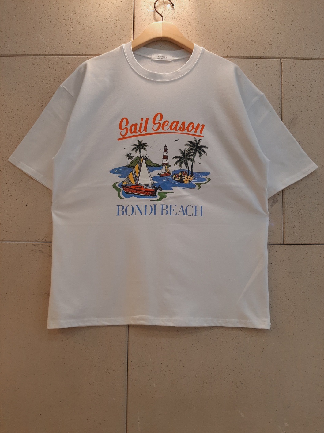 ラウンドネックボクシー半袖プリントTシャツ | 詳細画像10