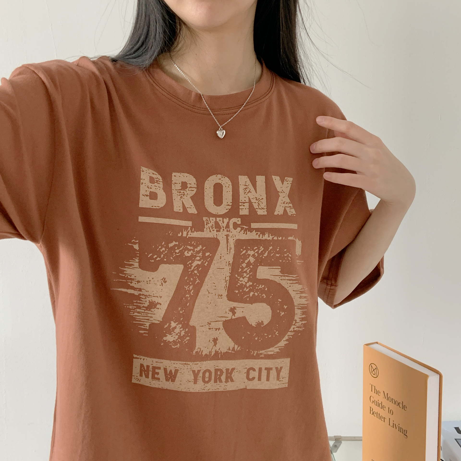 ラウンドネックボクシー半袖ロゴTシャツ | 詳細画像6