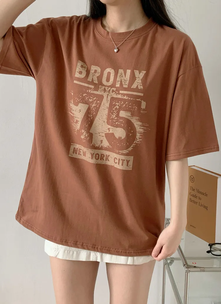 ラウンドネックボクシー半袖ロゴTシャツ | 詳細画像1