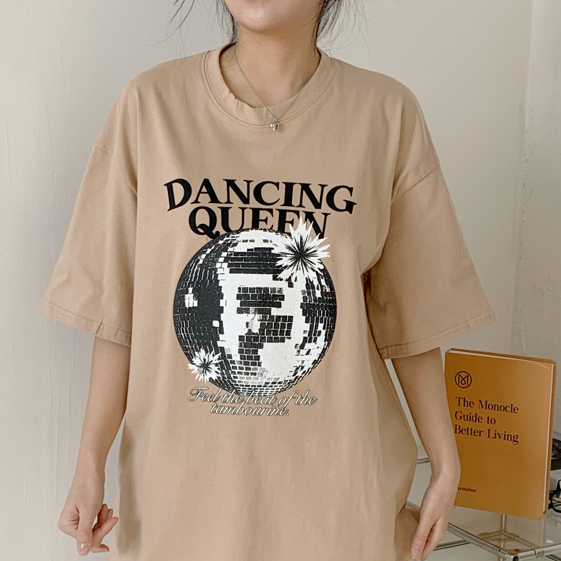 ラウンドネックボクシー半袖プリントTシャツ | 詳細画像5