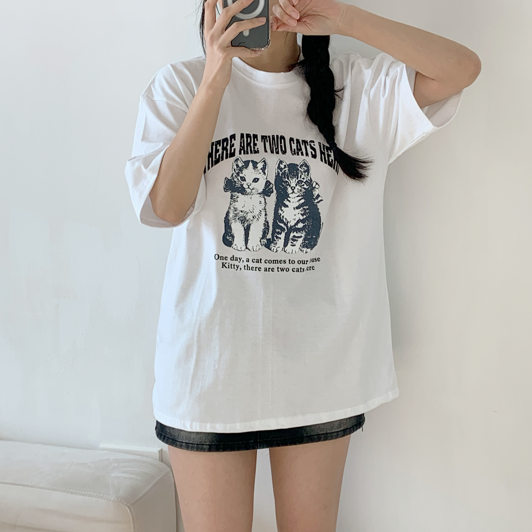 ラウンドネック半袖プリントTシャツ | 詳細画像10