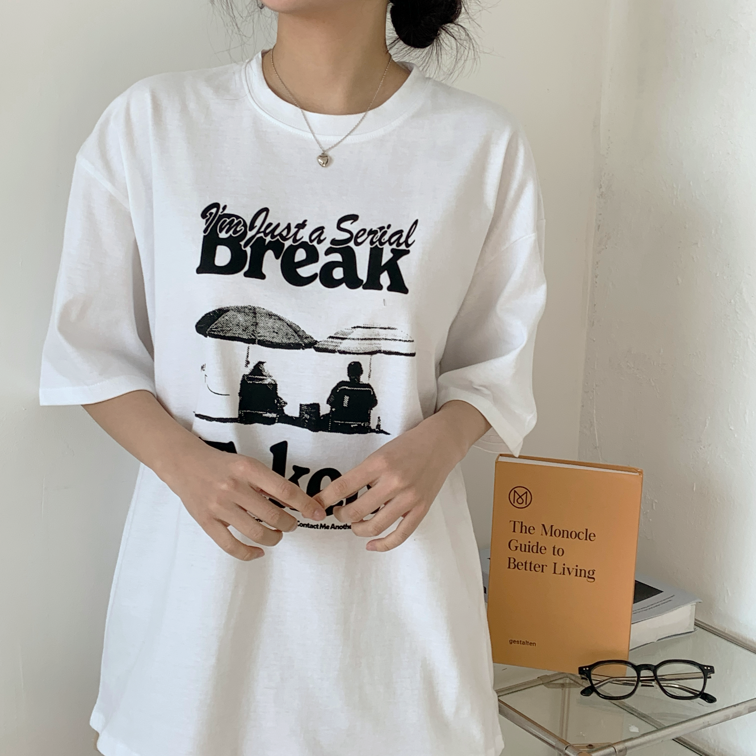 ラウンドネック半袖プリントTシャツ | 詳細画像2