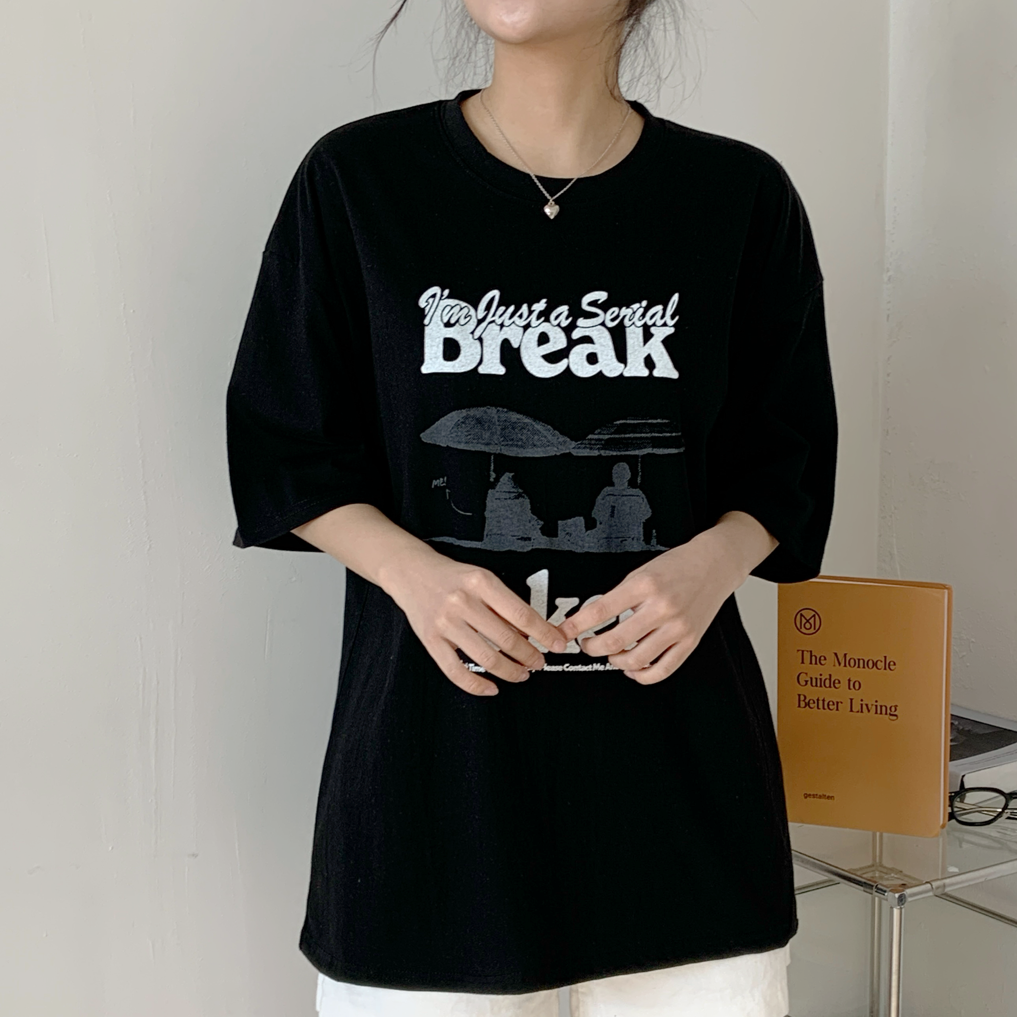 ラウンドネック半袖プリントTシャツ | 詳細画像4
