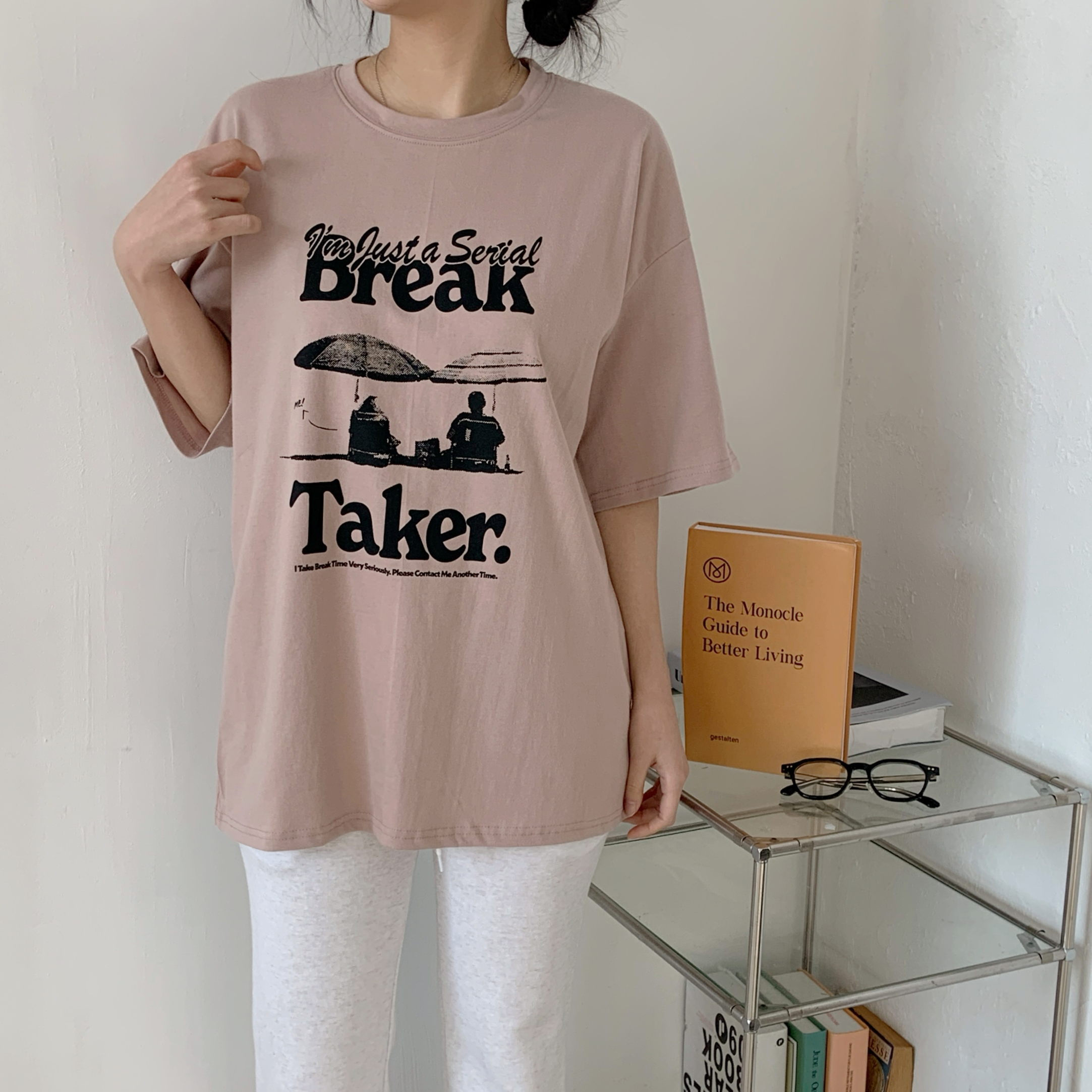 ラウンドネック半袖プリントTシャツ | 詳細画像5