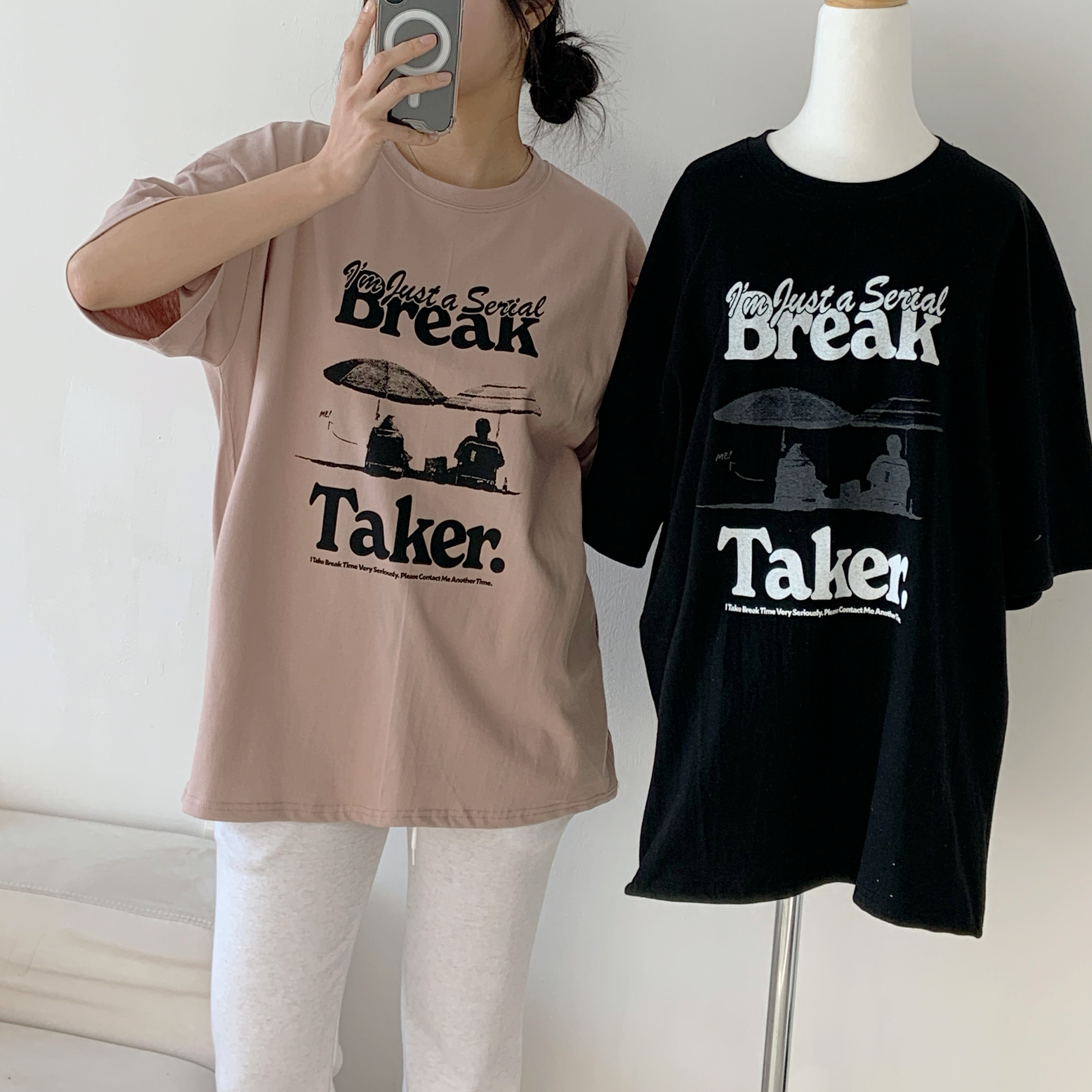 ラウンドネック半袖プリントTシャツ | 詳細画像10