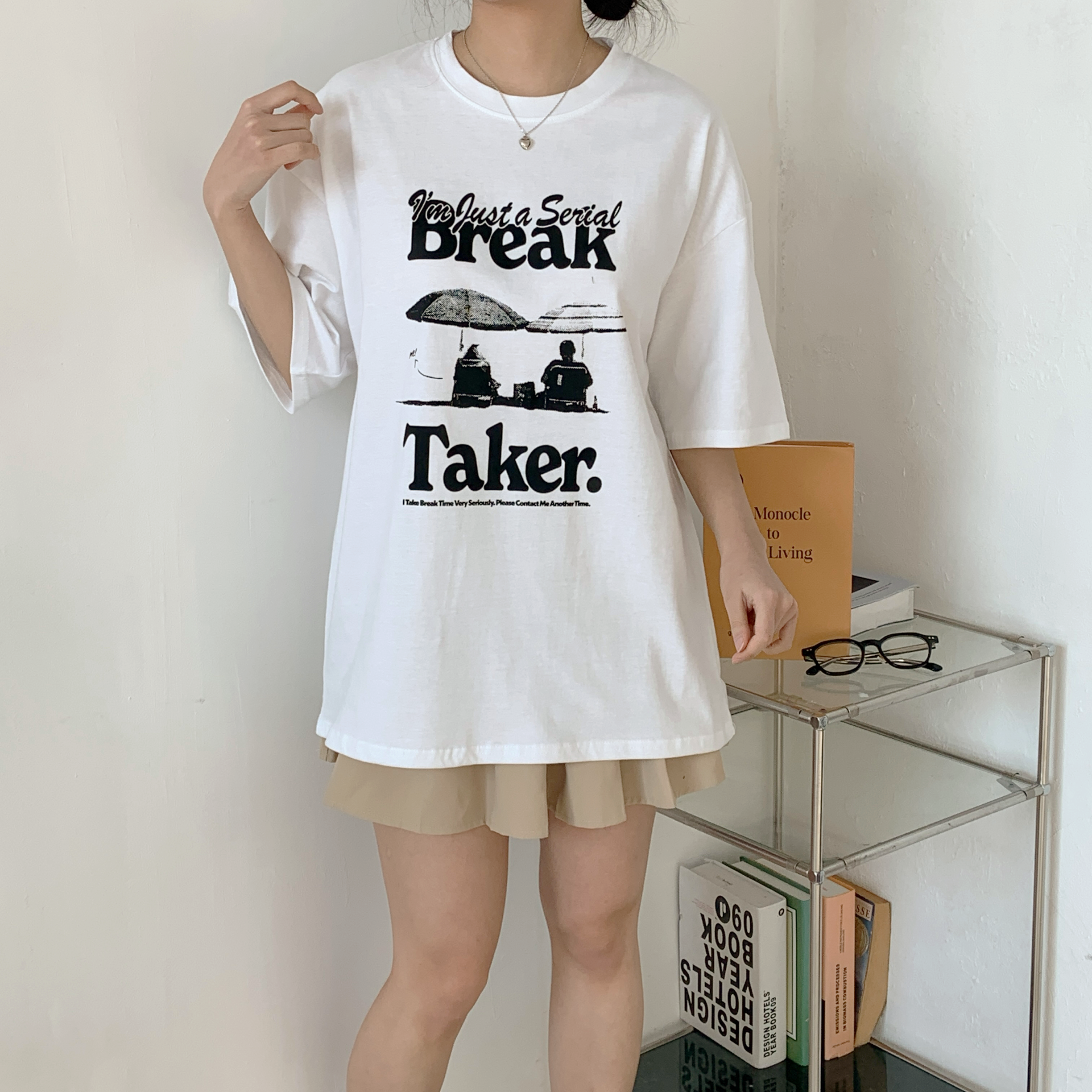 ラウンドネック半袖プリントTシャツ | 詳細画像11