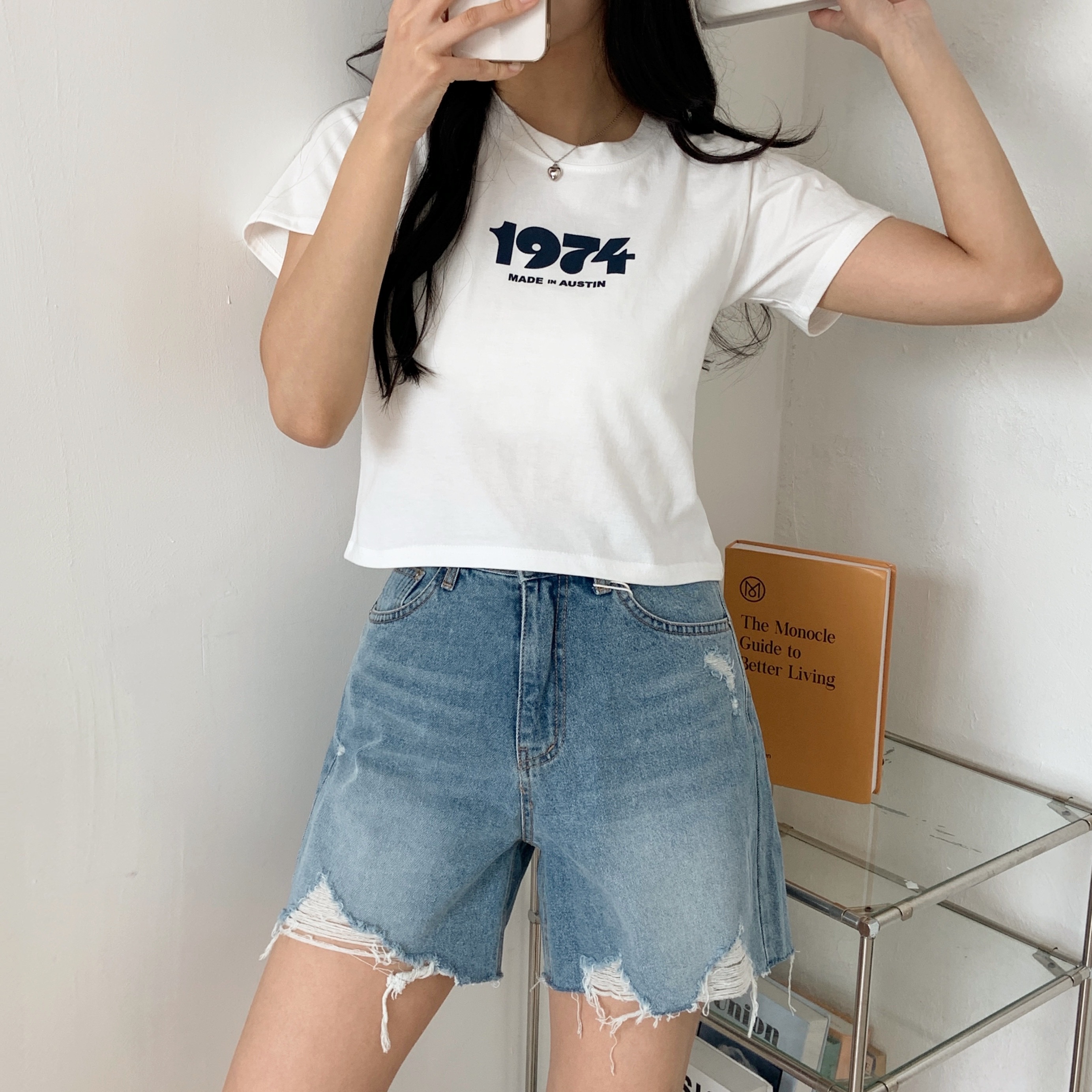 クロップド半袖プリントTシャツ | 詳細画像2