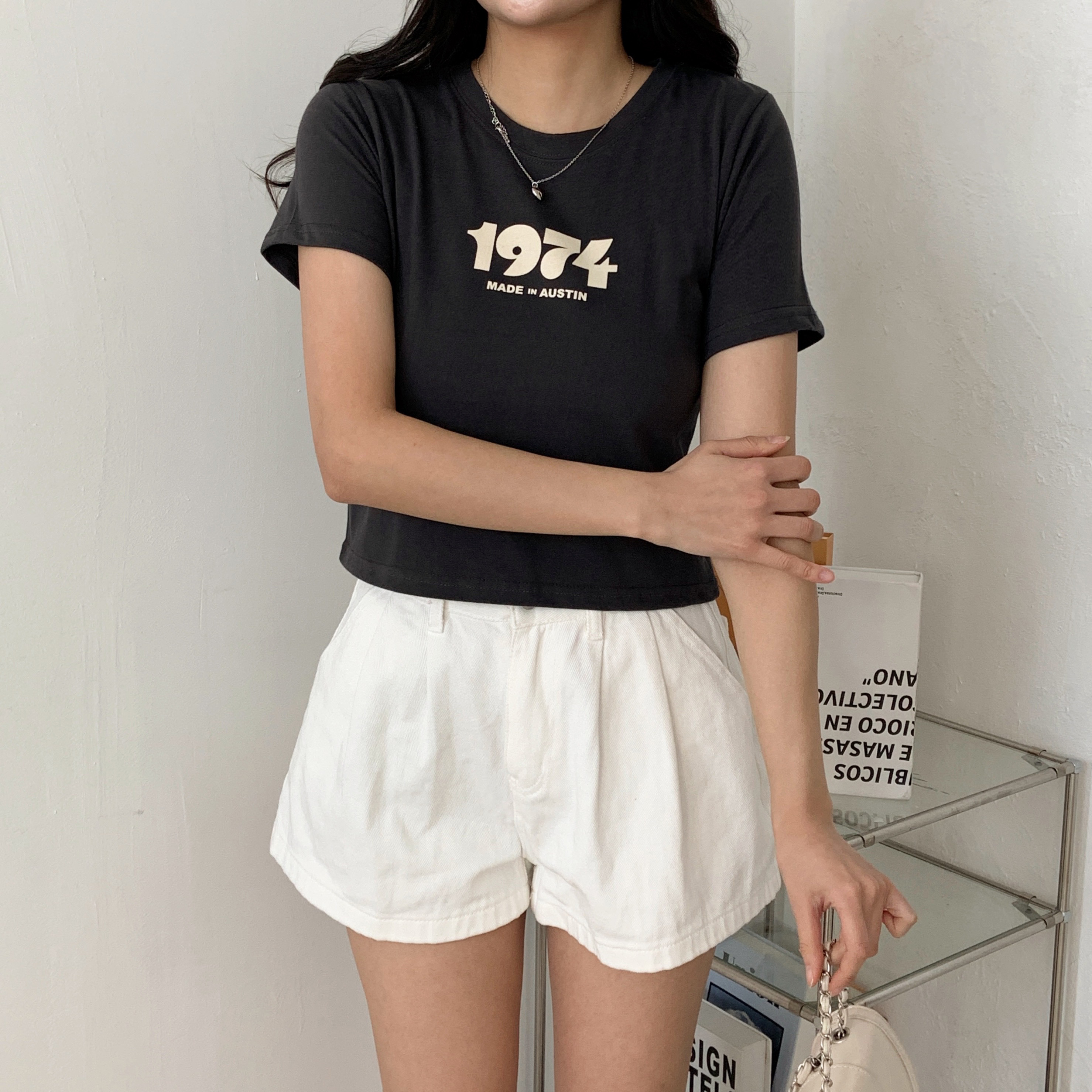 クロップド半袖プリントTシャツ | 詳細画像4
