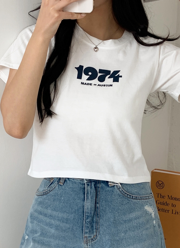 クロップド半袖プリントTシャツ | レディースファッション通販 - DHOLIC