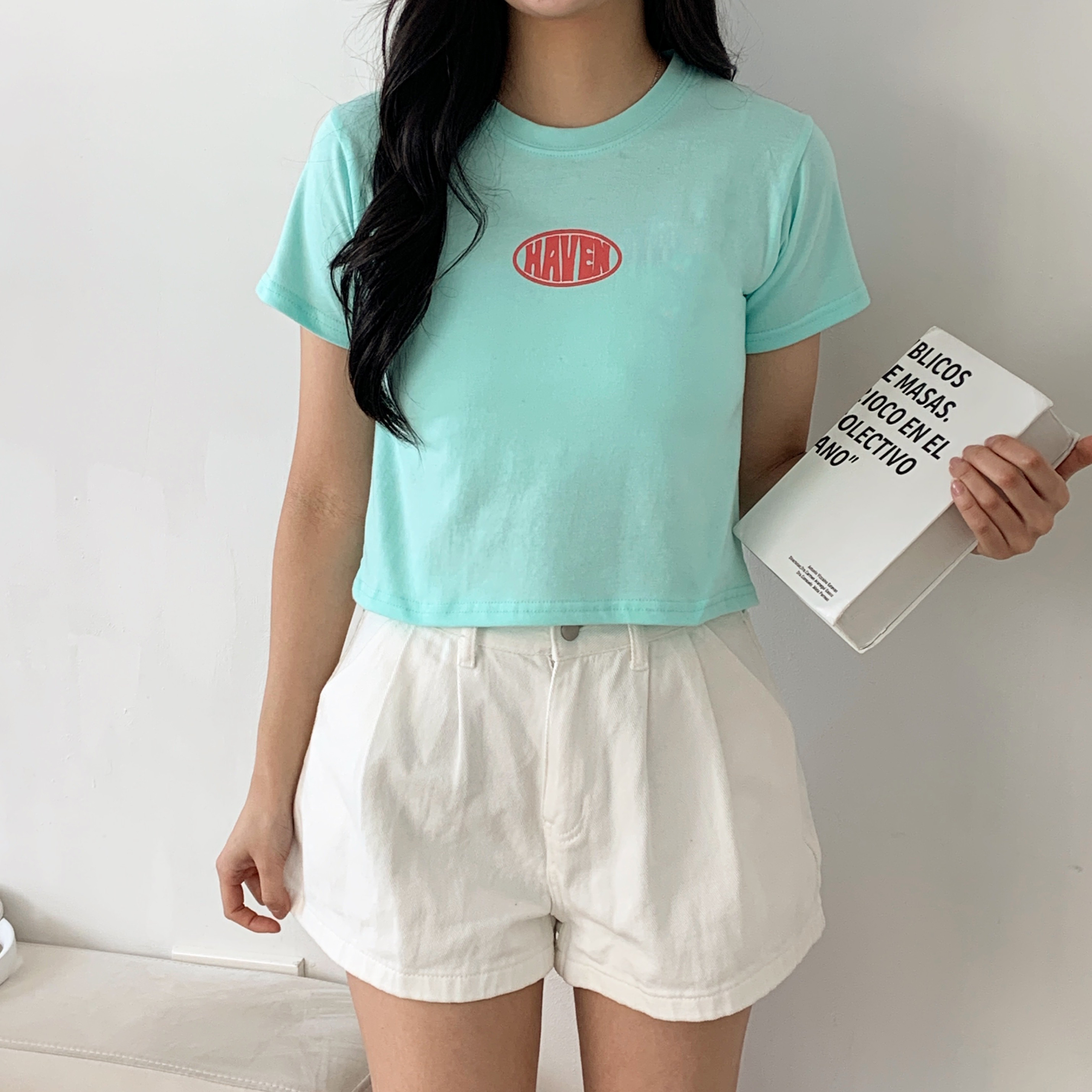 ラウンドネック半袖プリントTシャツ | 詳細画像2
