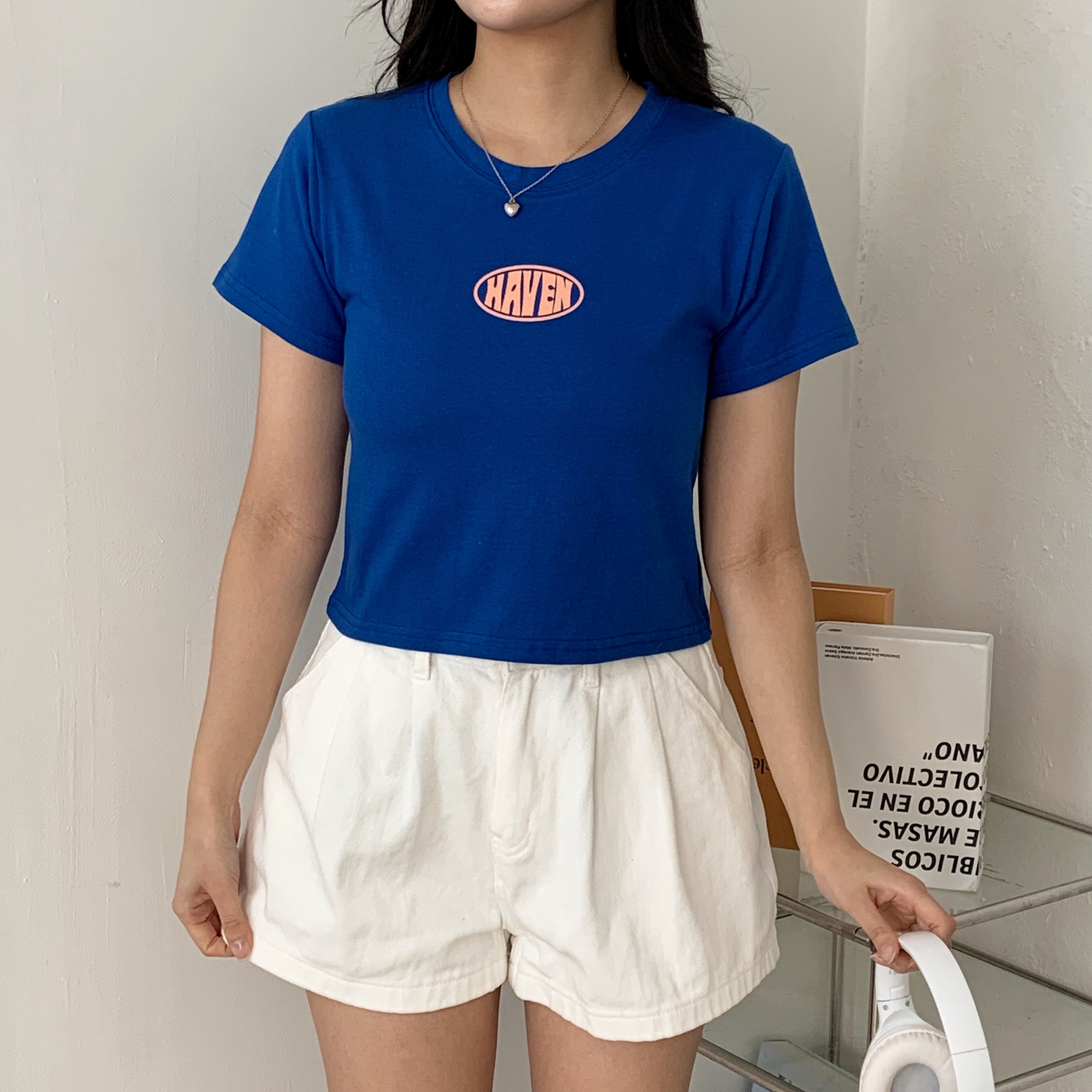 ラウンドネック半袖プリントTシャツ | 詳細画像4