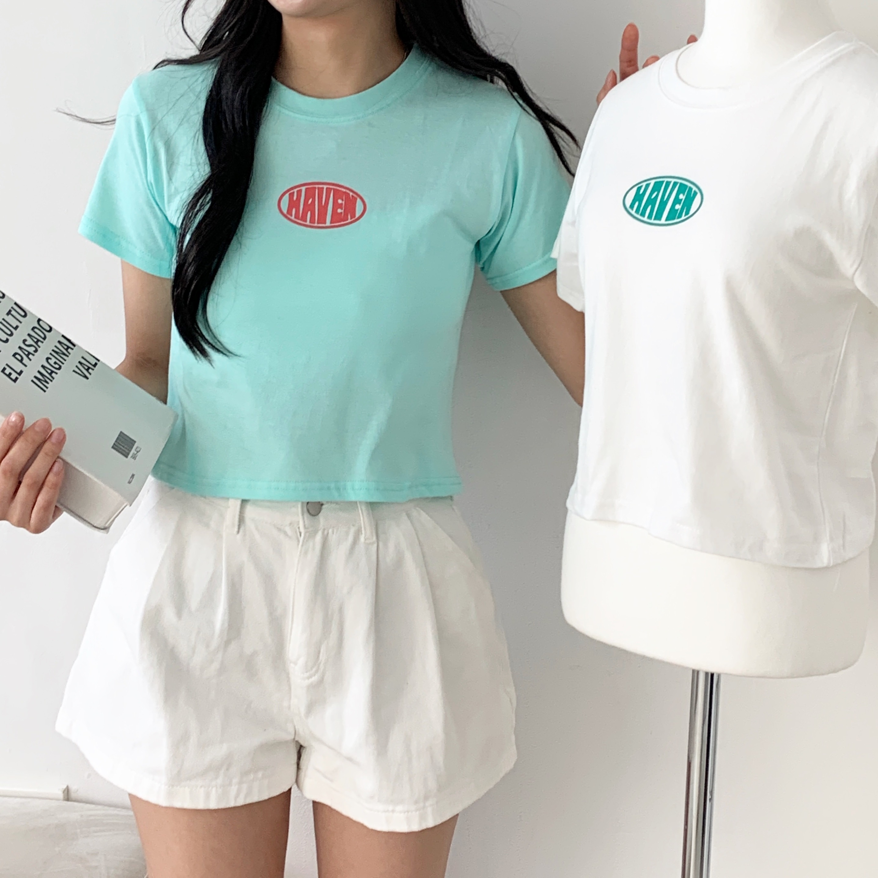 ラウンドネック半袖プリントTシャツ | 詳細画像8
