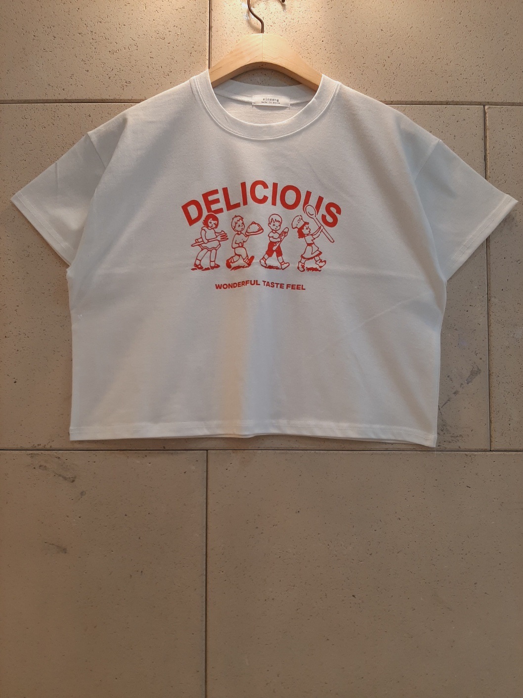 ラウンドネッククロップドプリントTシャツ | 詳細画像11