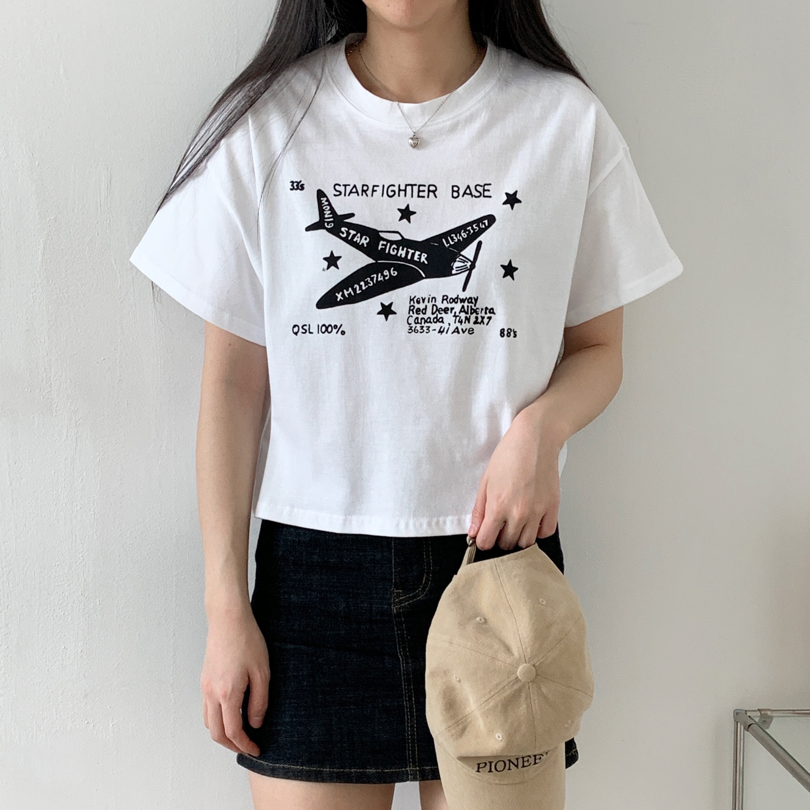 クロップド半袖プリントTシャツ | 詳細画像4