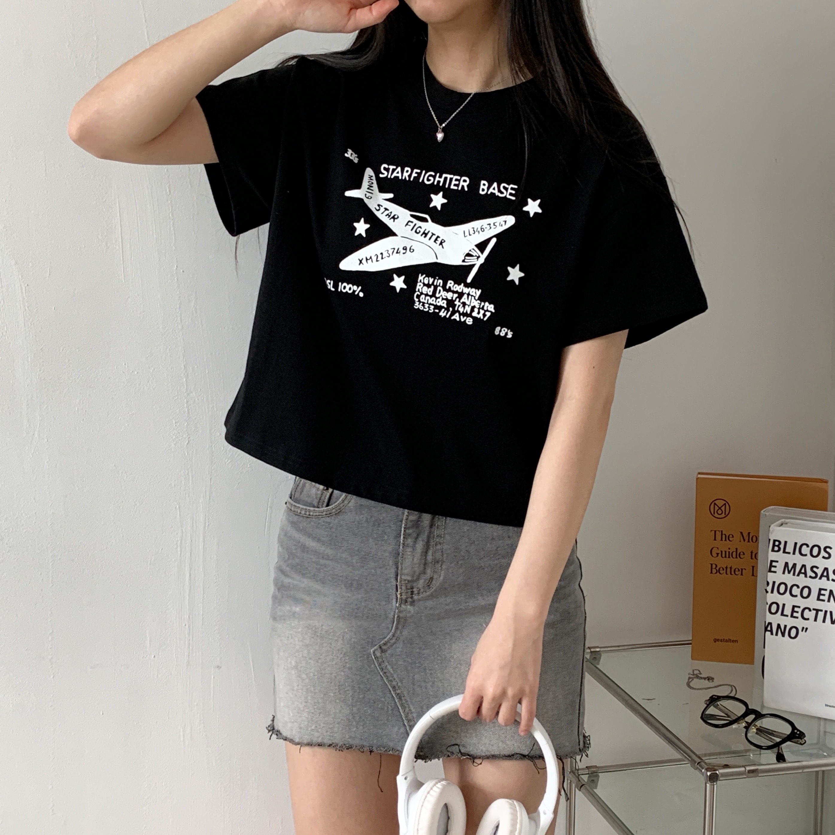 クロップド半袖プリントTシャツ | 詳細画像10