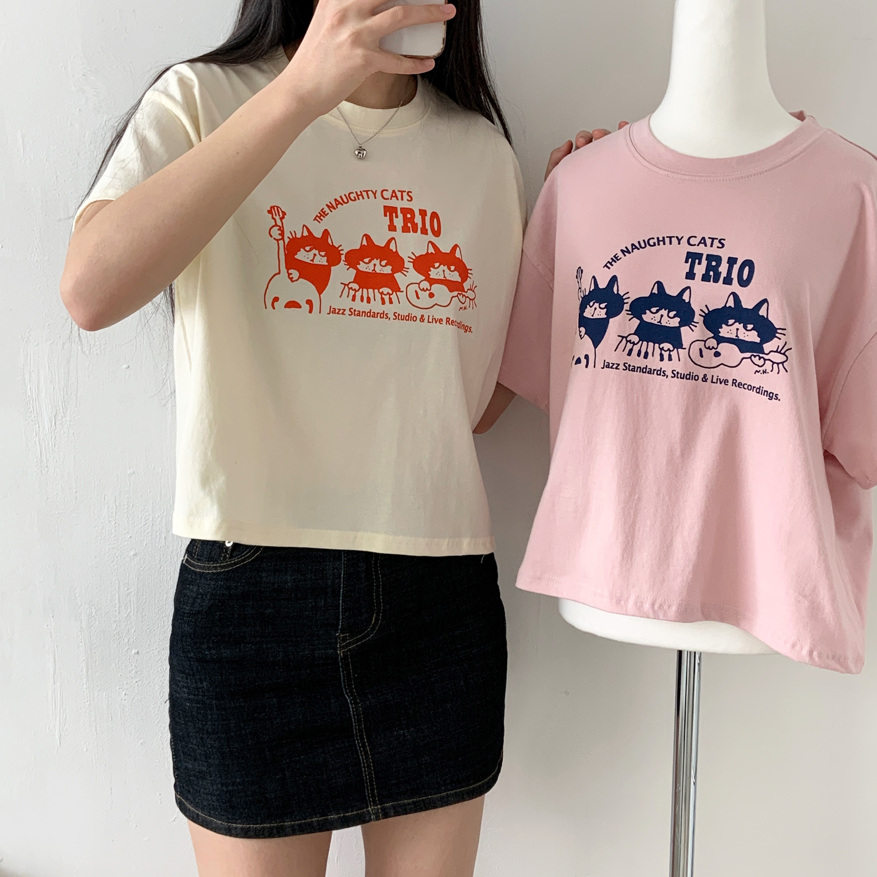 クロップド半袖プリントTシャツ | 詳細画像2