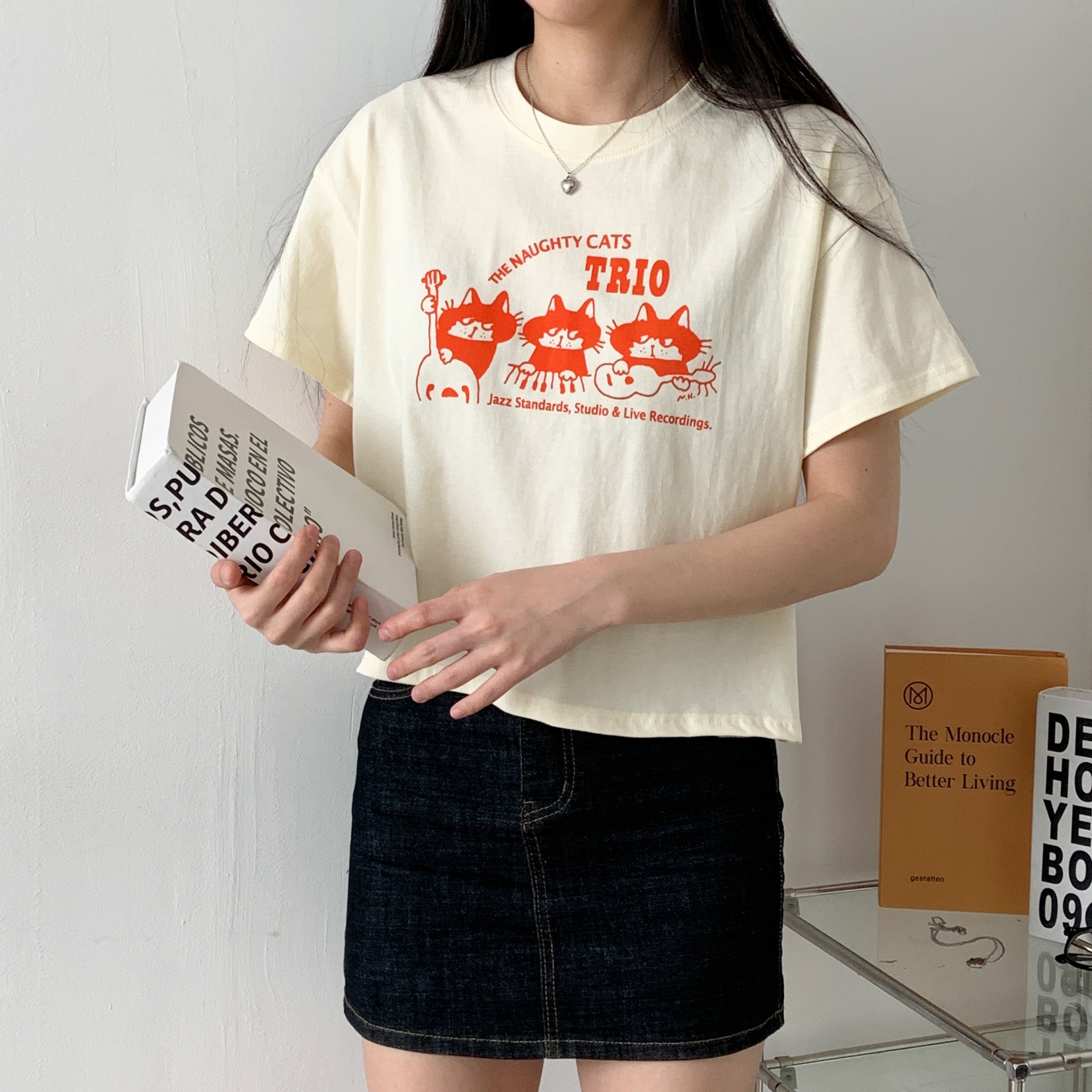 クロップド半袖プリントTシャツ | 詳細画像3