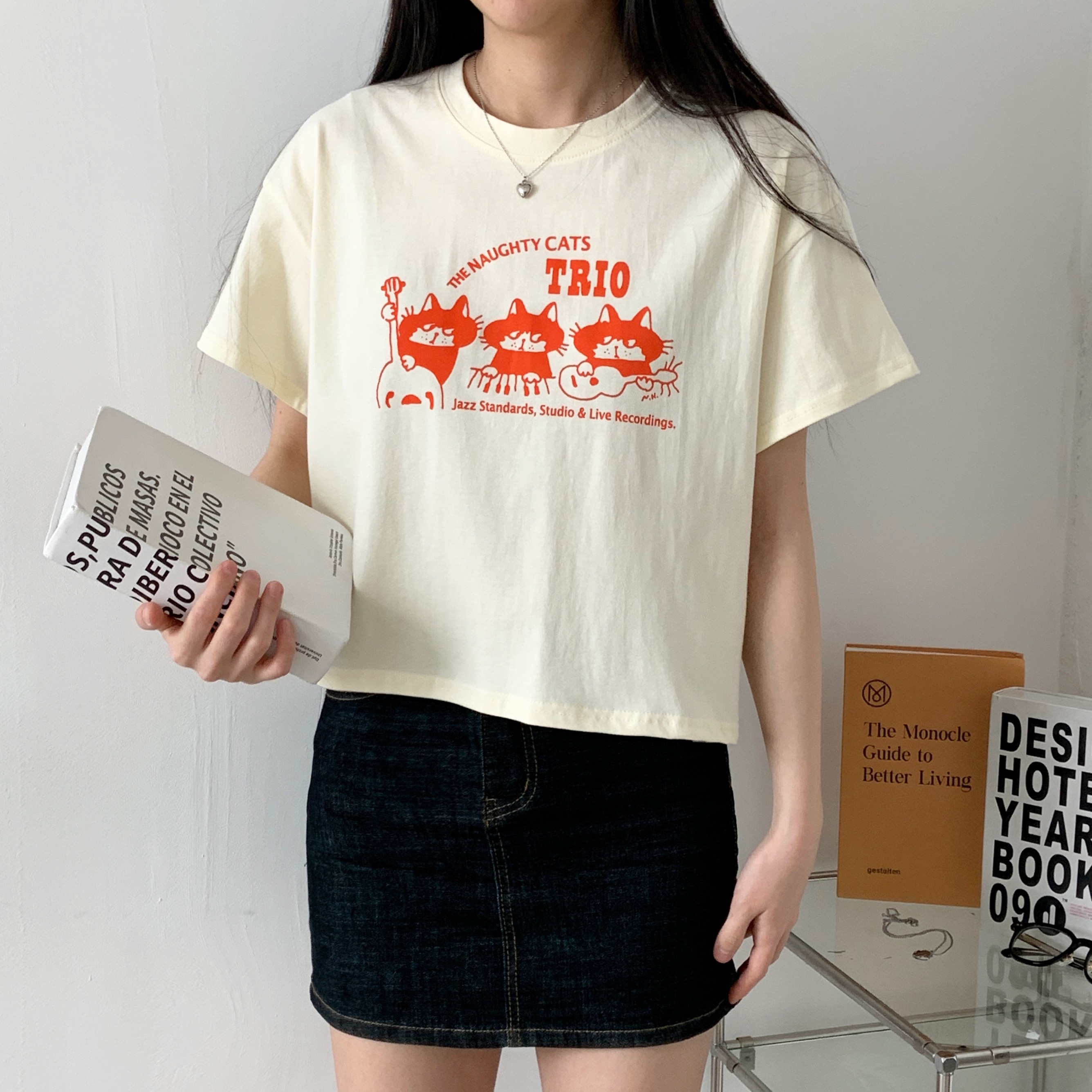 クロップド半袖プリントTシャツ | 詳細画像4