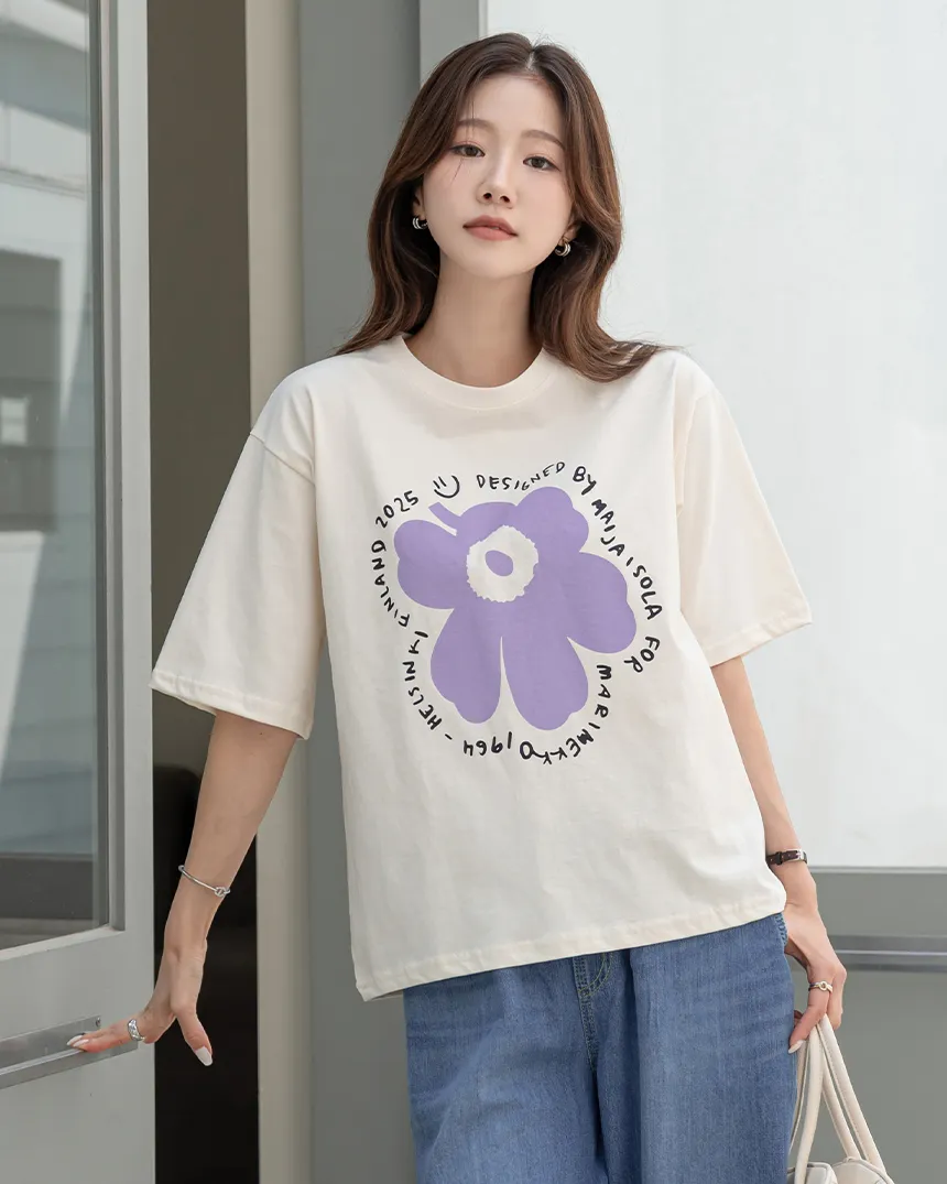 半袖ラウンドネックロゴTシャツ | MONO AT.D | 詳細画像1