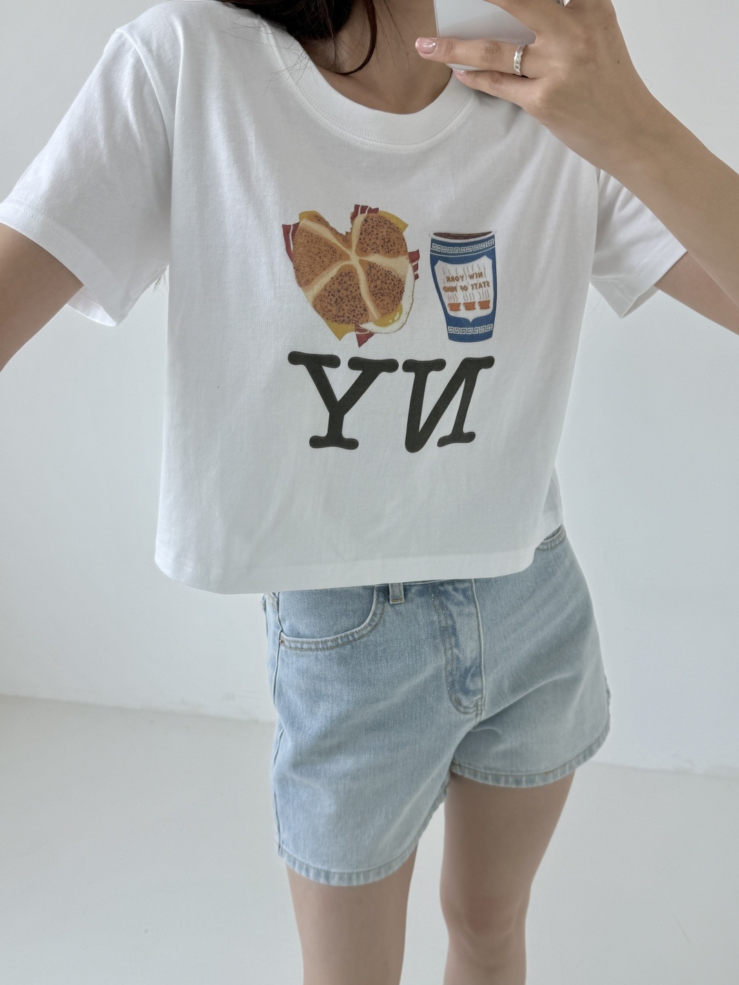 クロップドプリントTシャツ | 詳細画像2