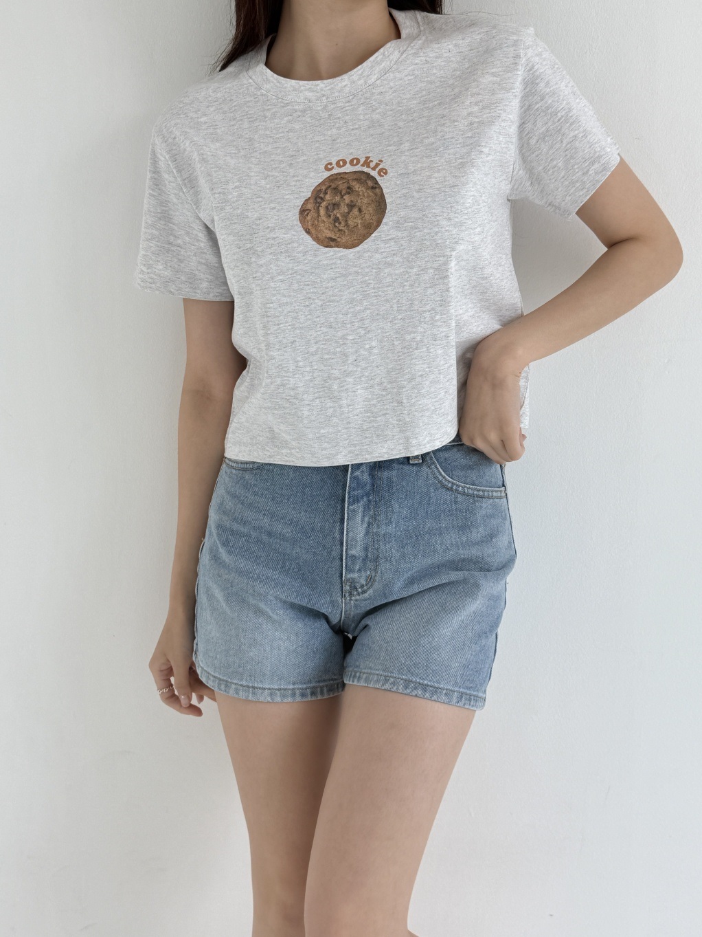 クロップドプリント夏Tシャツ | 詳細画像4