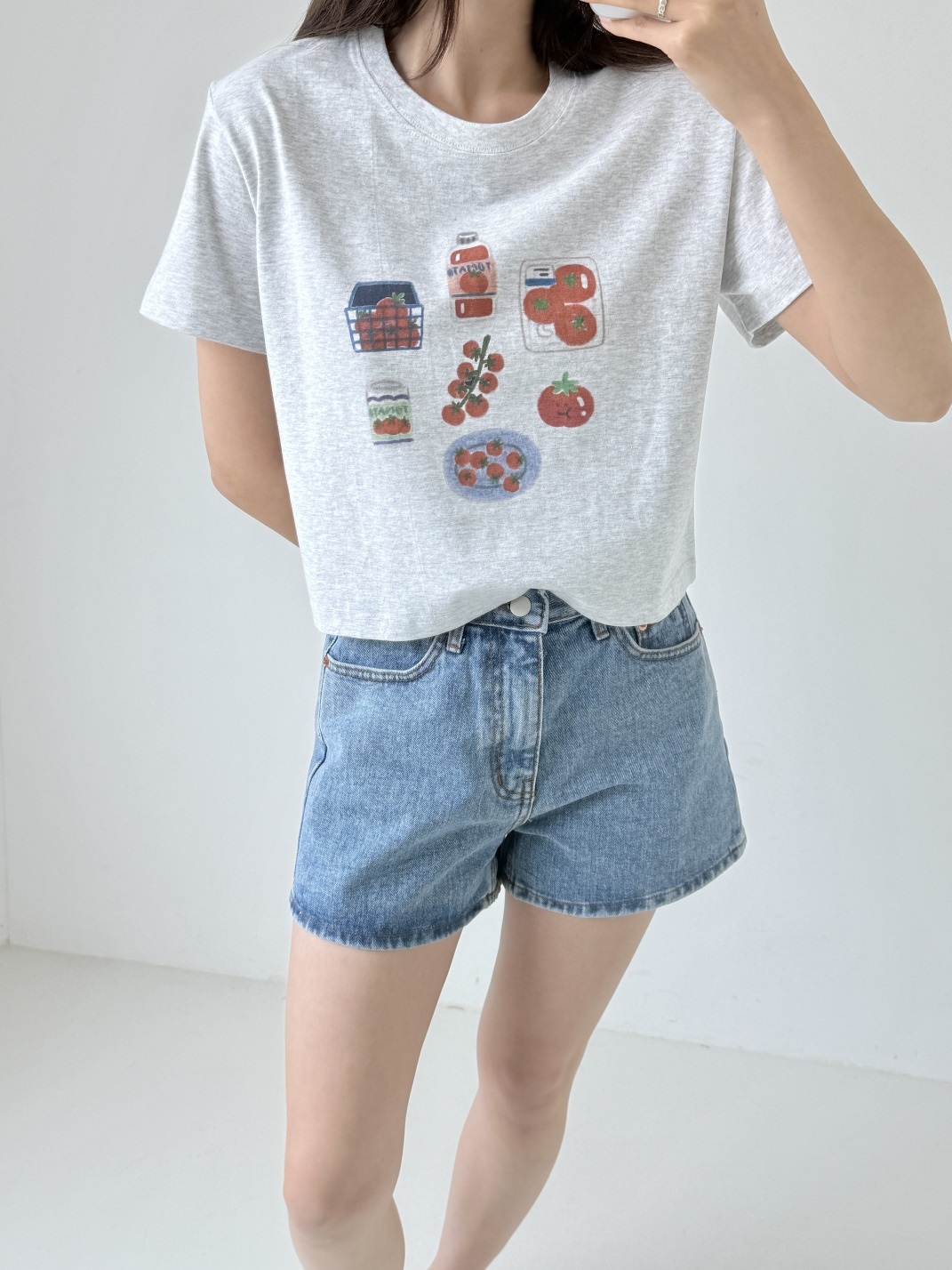 クロップドプリントTシャツ | 詳細画像3