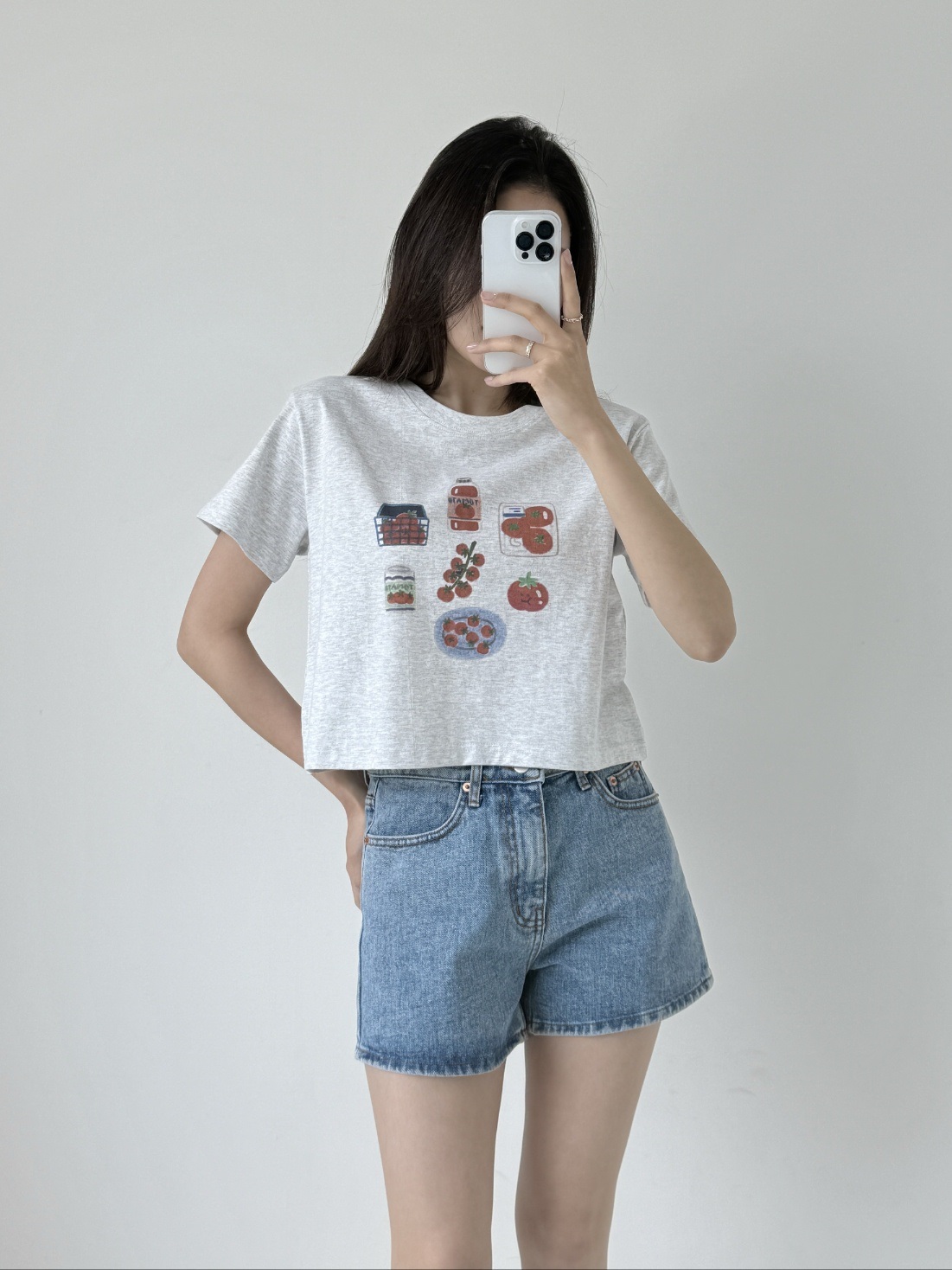 クロップドプリントTシャツ | 詳細画像4