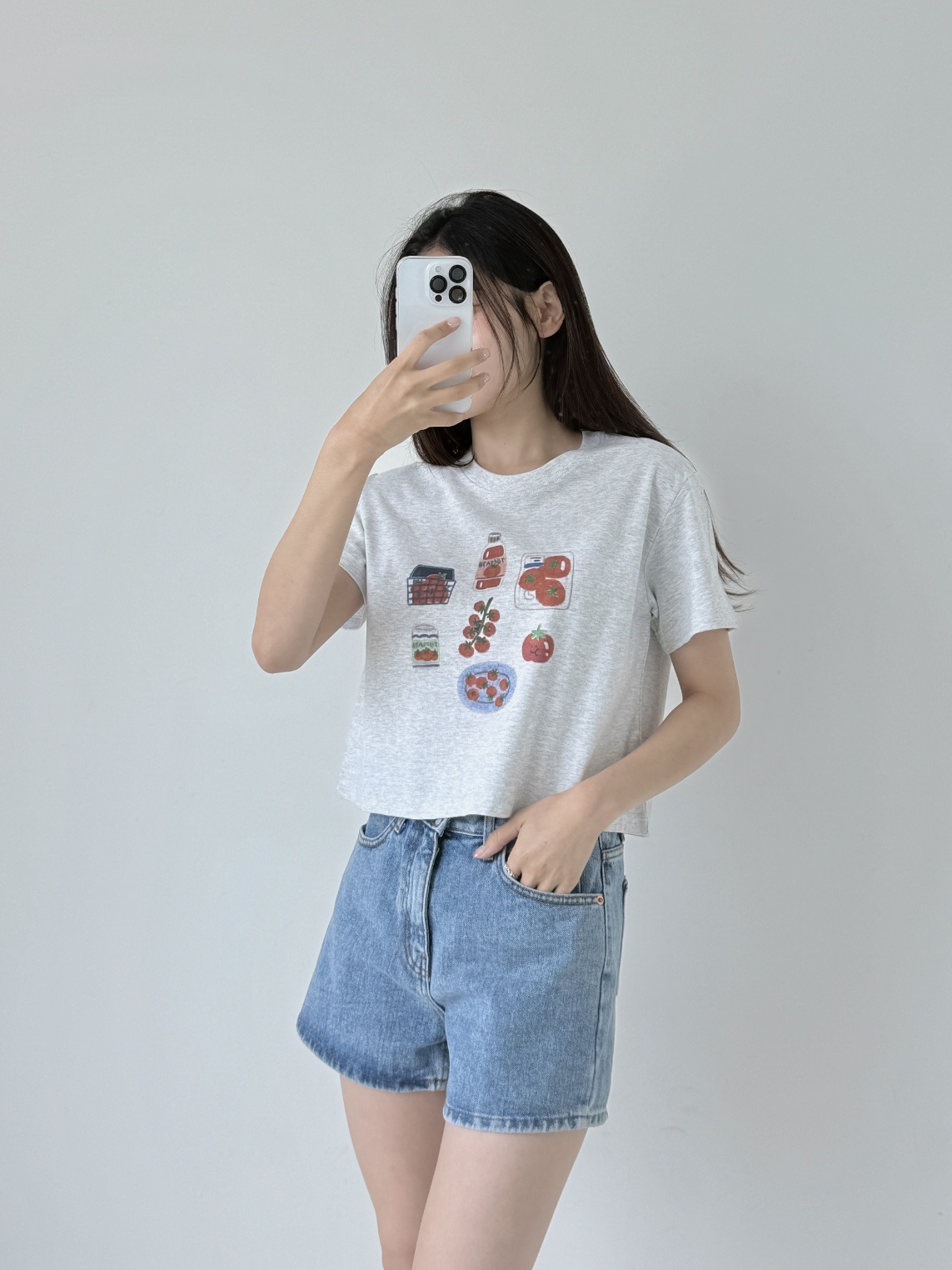クロップドプリントTシャツ | 詳細画像5
