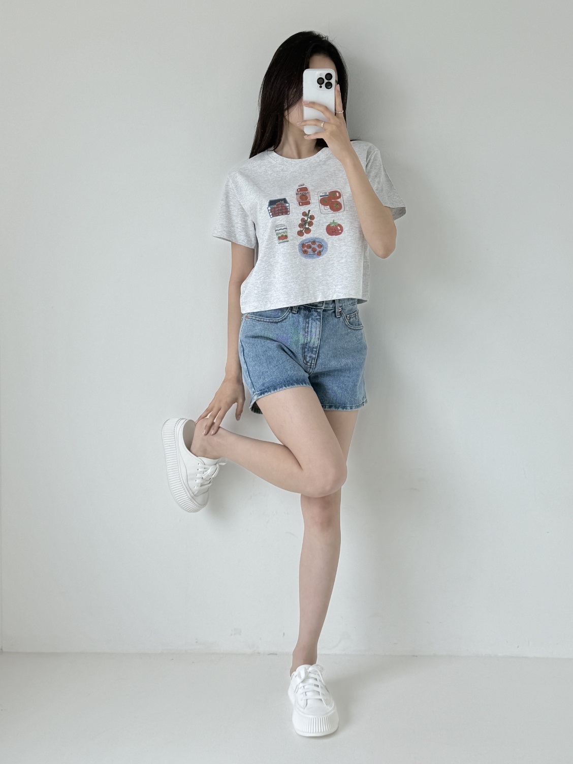 クロップドプリントTシャツ | 詳細画像7