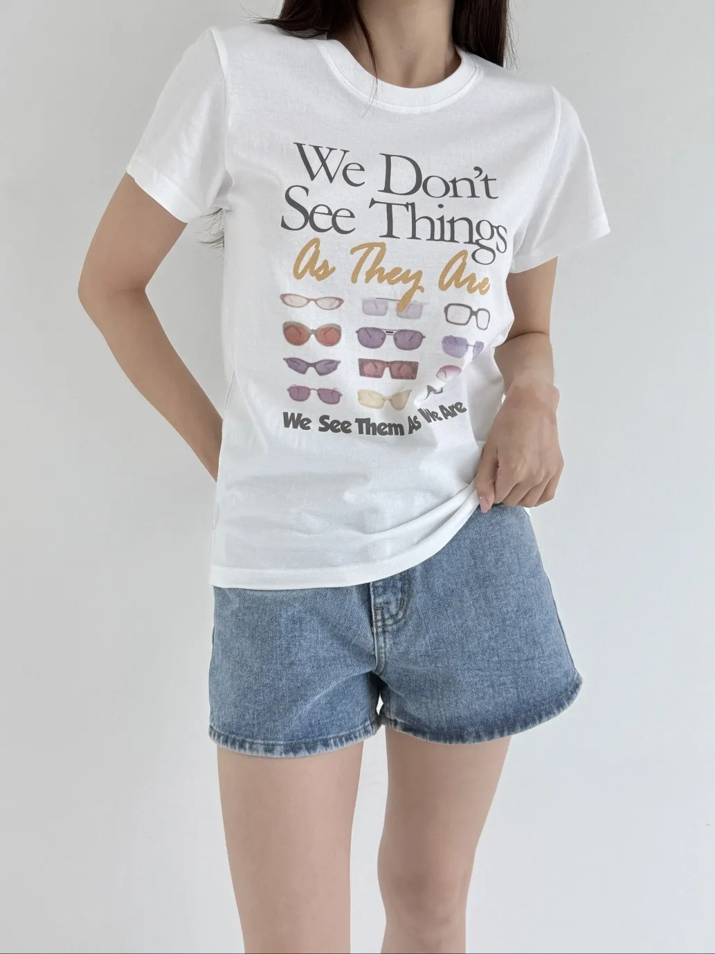 ラウンドネックプリントTシャツ | 詳細画像1
