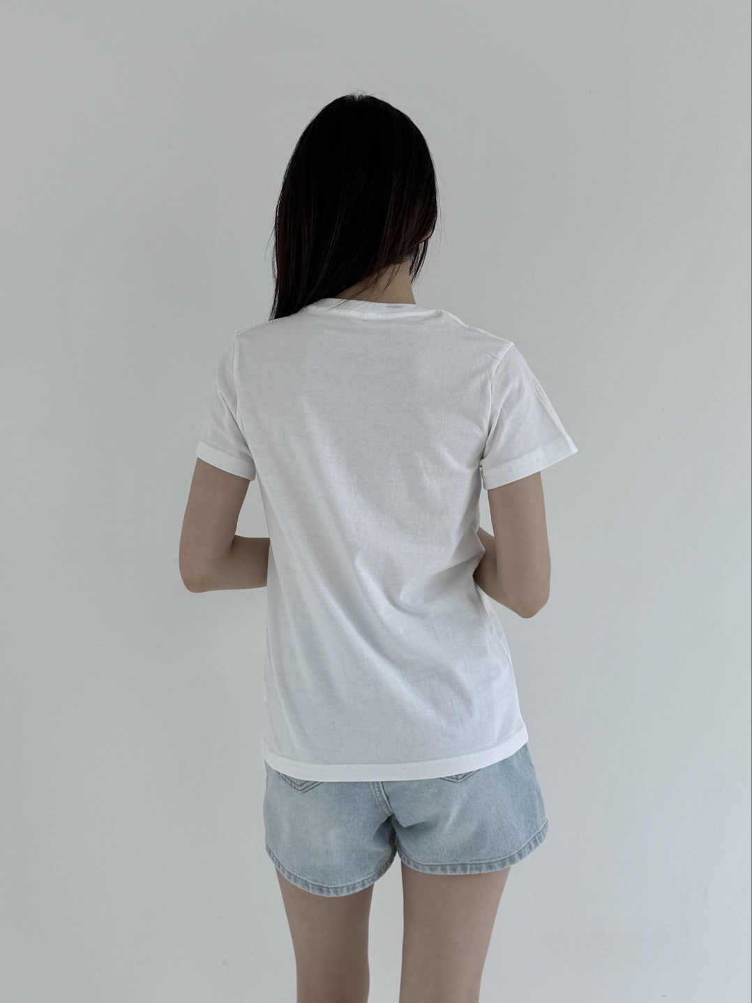 コットンラウンドネックプリント夏Tシャツ | 詳細画像7
