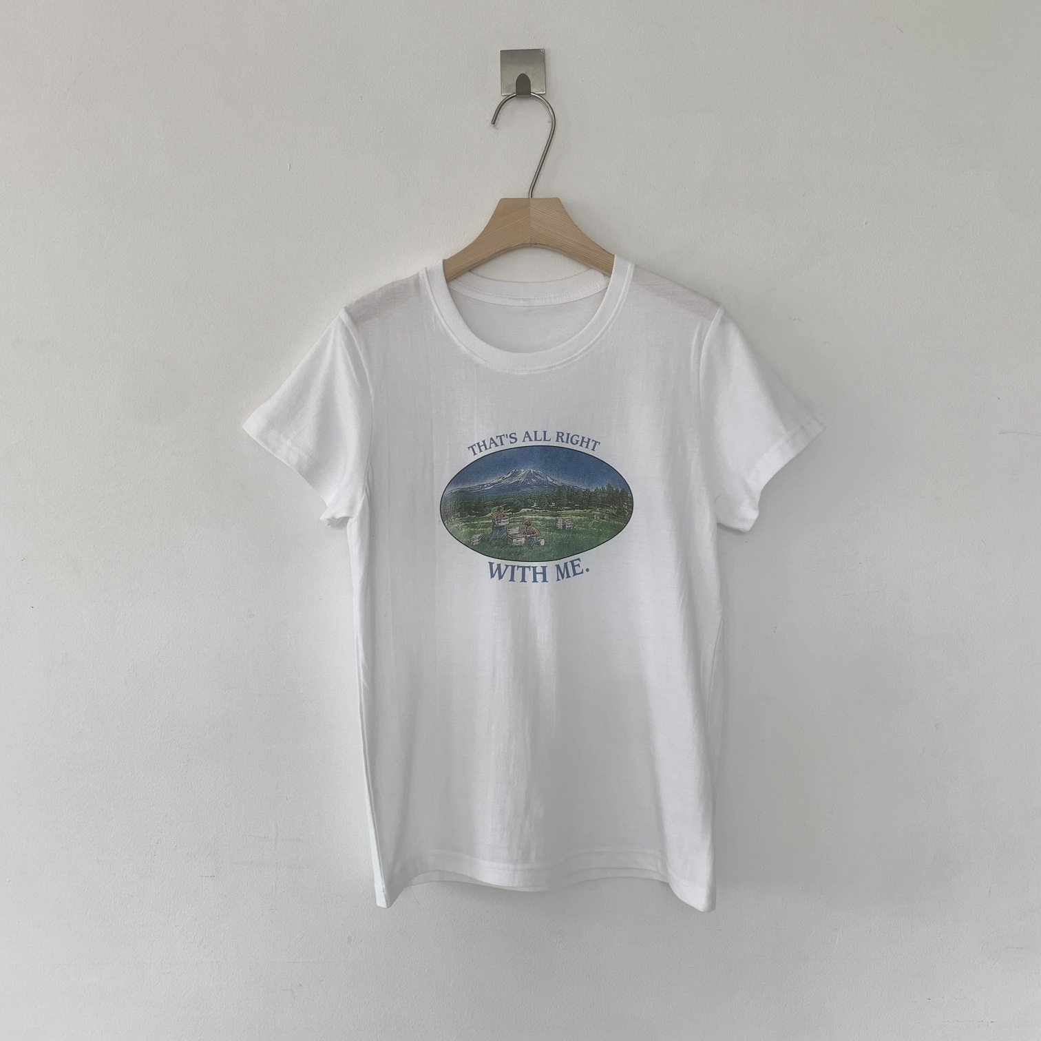 コットンラウンドネックプリント夏Tシャツ | 詳細画像10