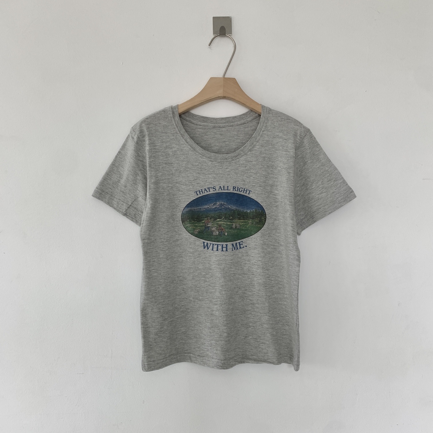 コットンラウンドネックプリント夏Tシャツ | 詳細画像11