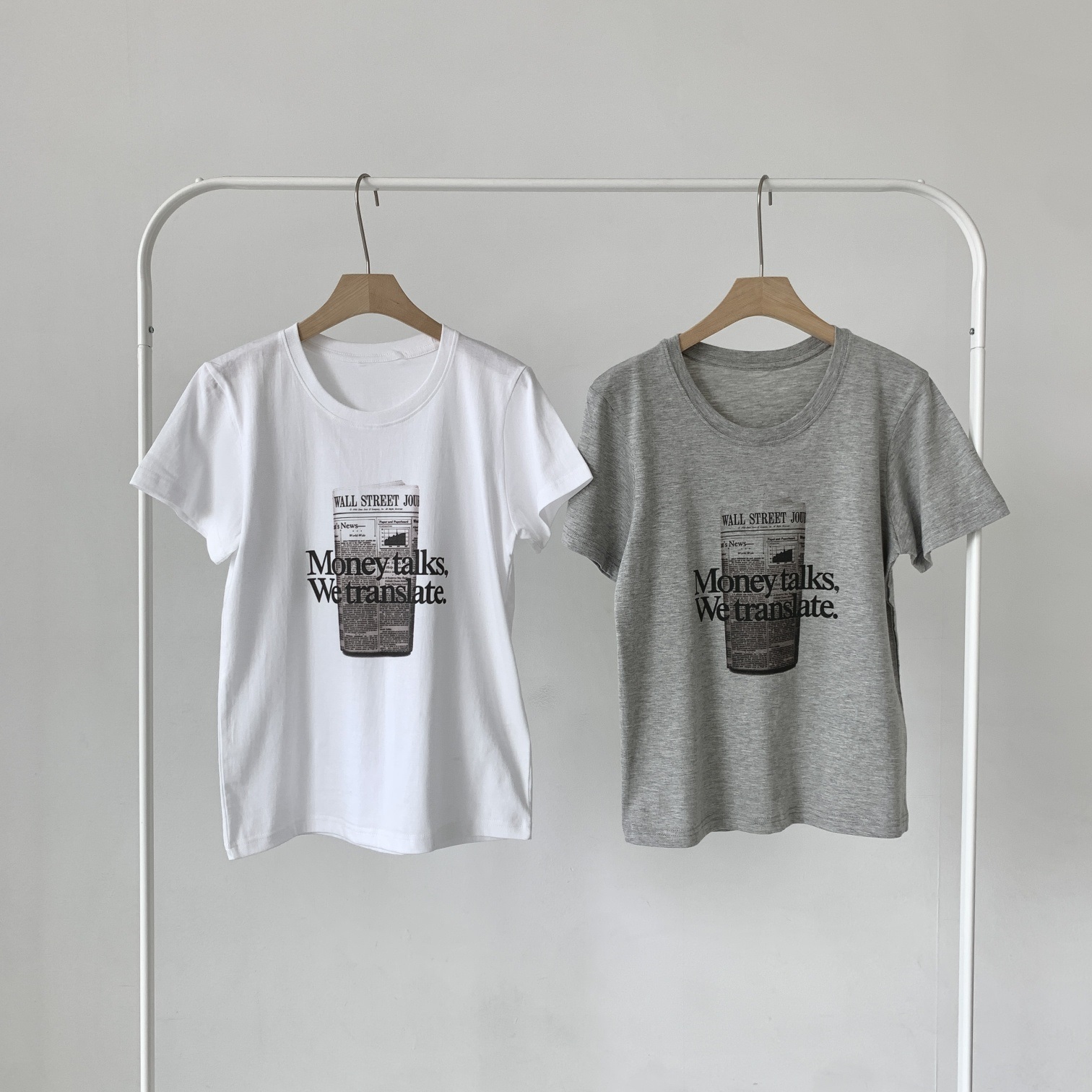 コットンラウンドネックロゴ夏Tシャツ | 詳細画像13