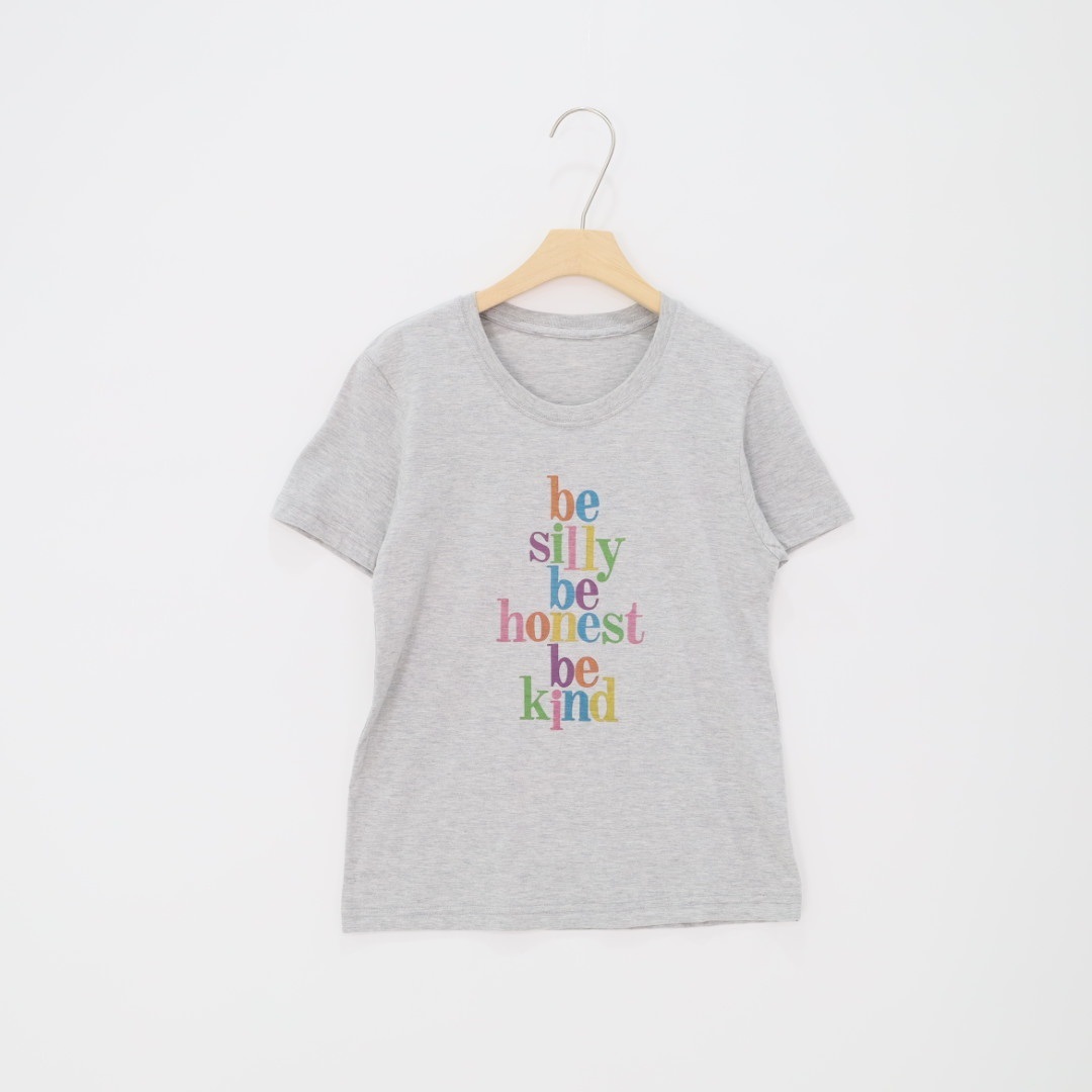 コットンラウンドネックレタリング夏Tシャツ | 詳細画像12