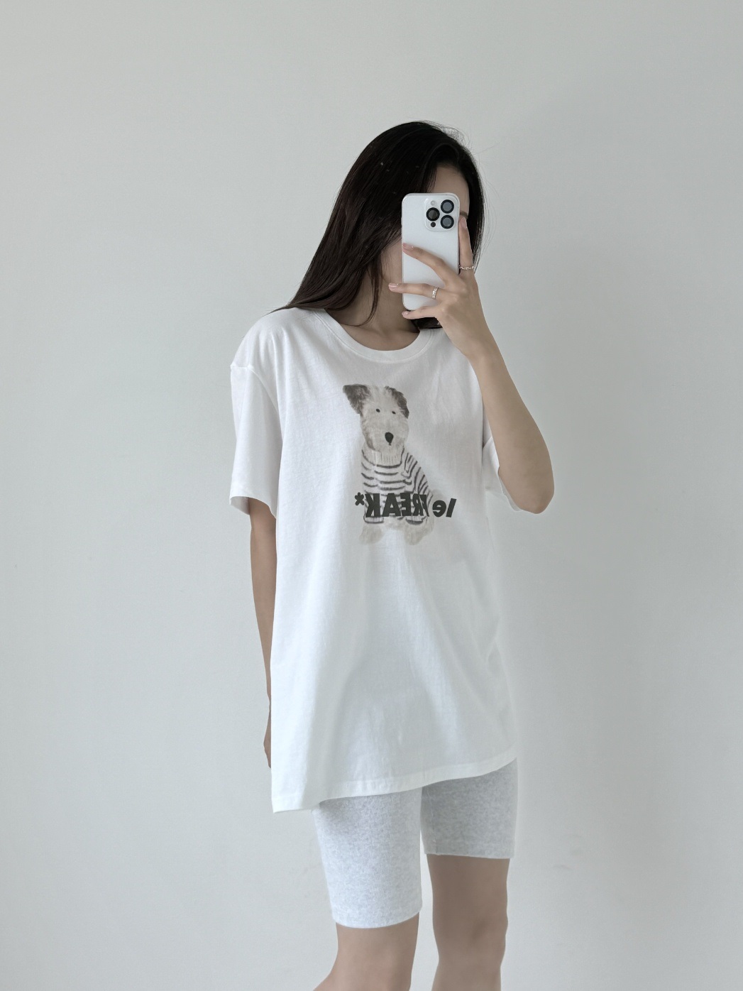 コットンラウンドネックボクシープリント夏Tシャツ | 詳細画像6