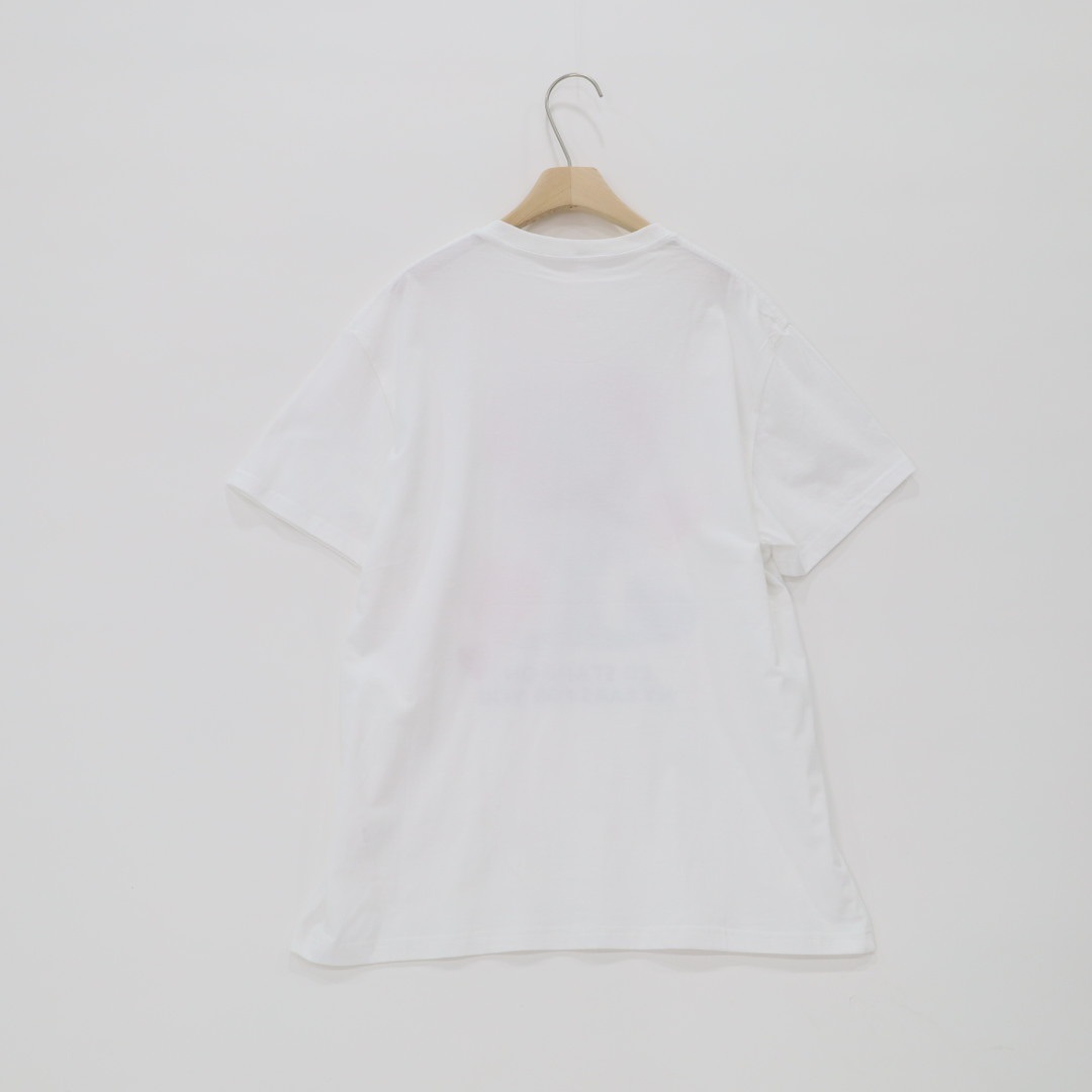 コットンラウンドネックボクシープリント夏Tシャツ | 詳細画像11