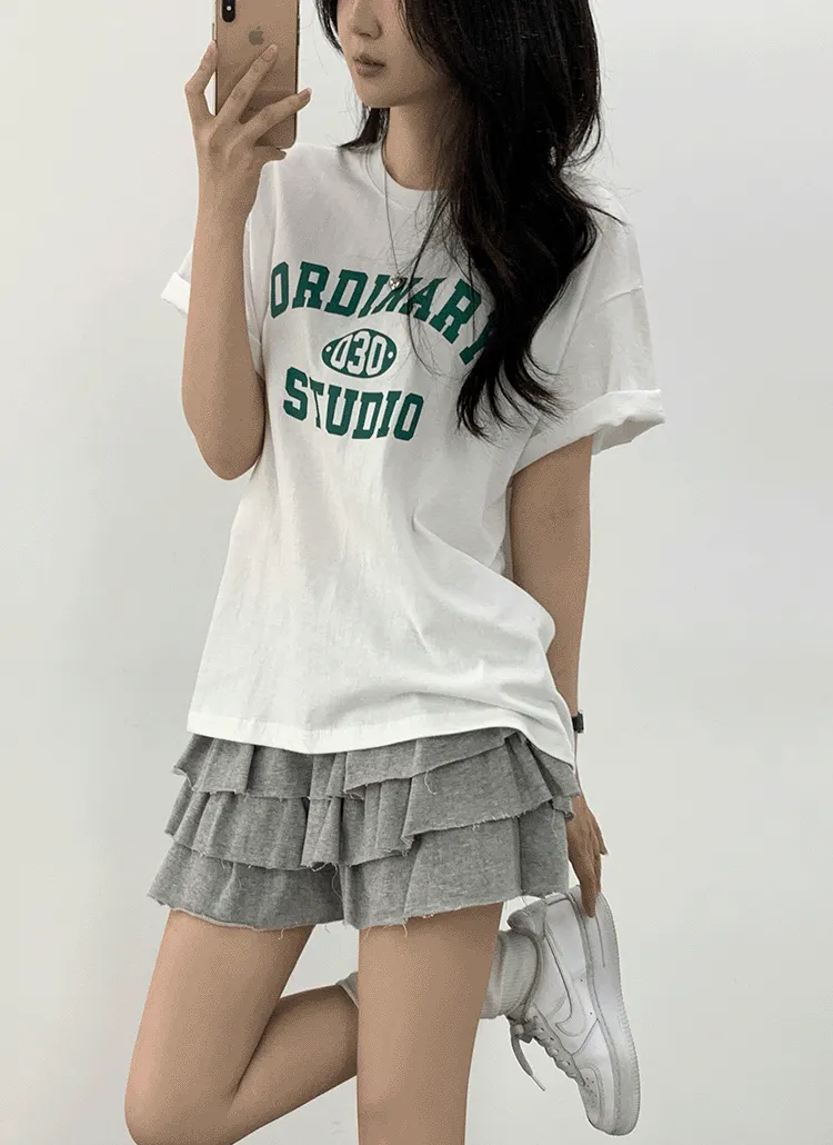 ボクシールーズ半袖プリントTシャツ | withhuilin | 詳細画像1
