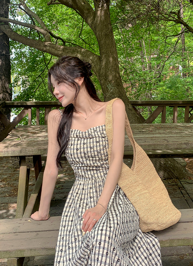 KAREN MILLEN マキシ ドレス キャミソール ロング シャーリング シャーリングロングマキシストライプキャミワンピース