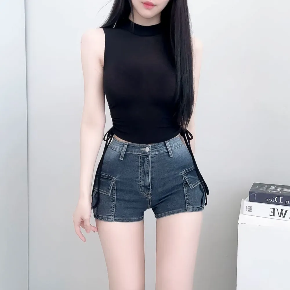 デニムカーゴショートデニムパンツ | auvezay | 詳細画像1