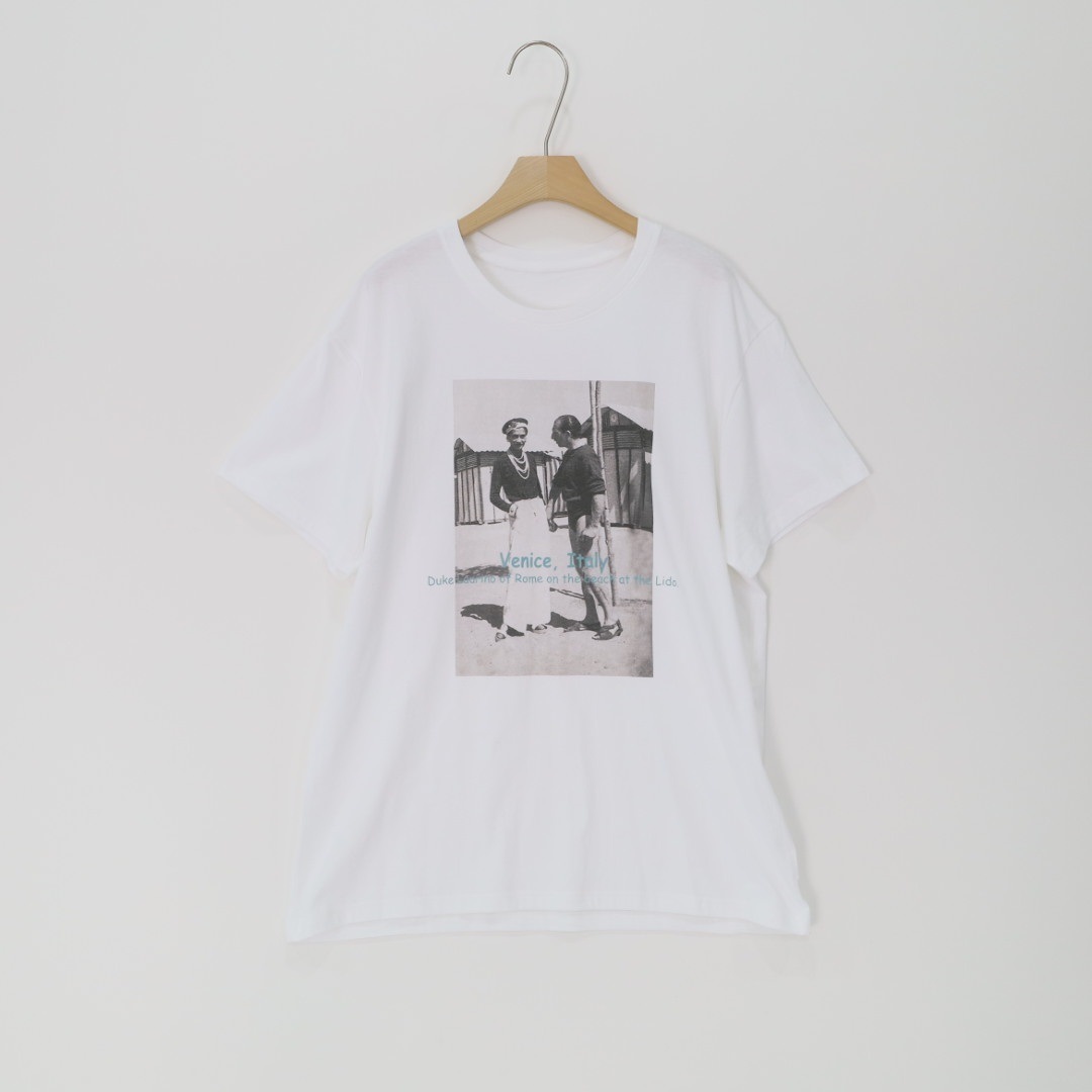 コットンラウンドネックボクシープリントTシャツ | 詳細画像10