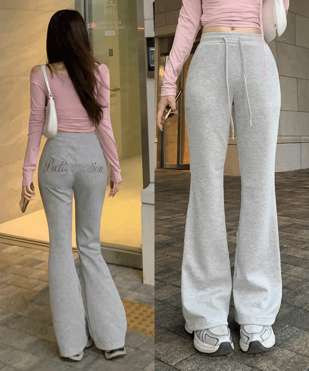 ローライズブーツカットバックプリントパンツトレーニング | wannabemuse | 詳細画像1