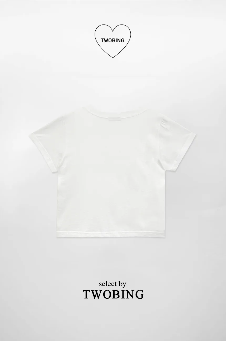 クロップドロゴSS秋Tシャツ | twobing | 詳細画像7